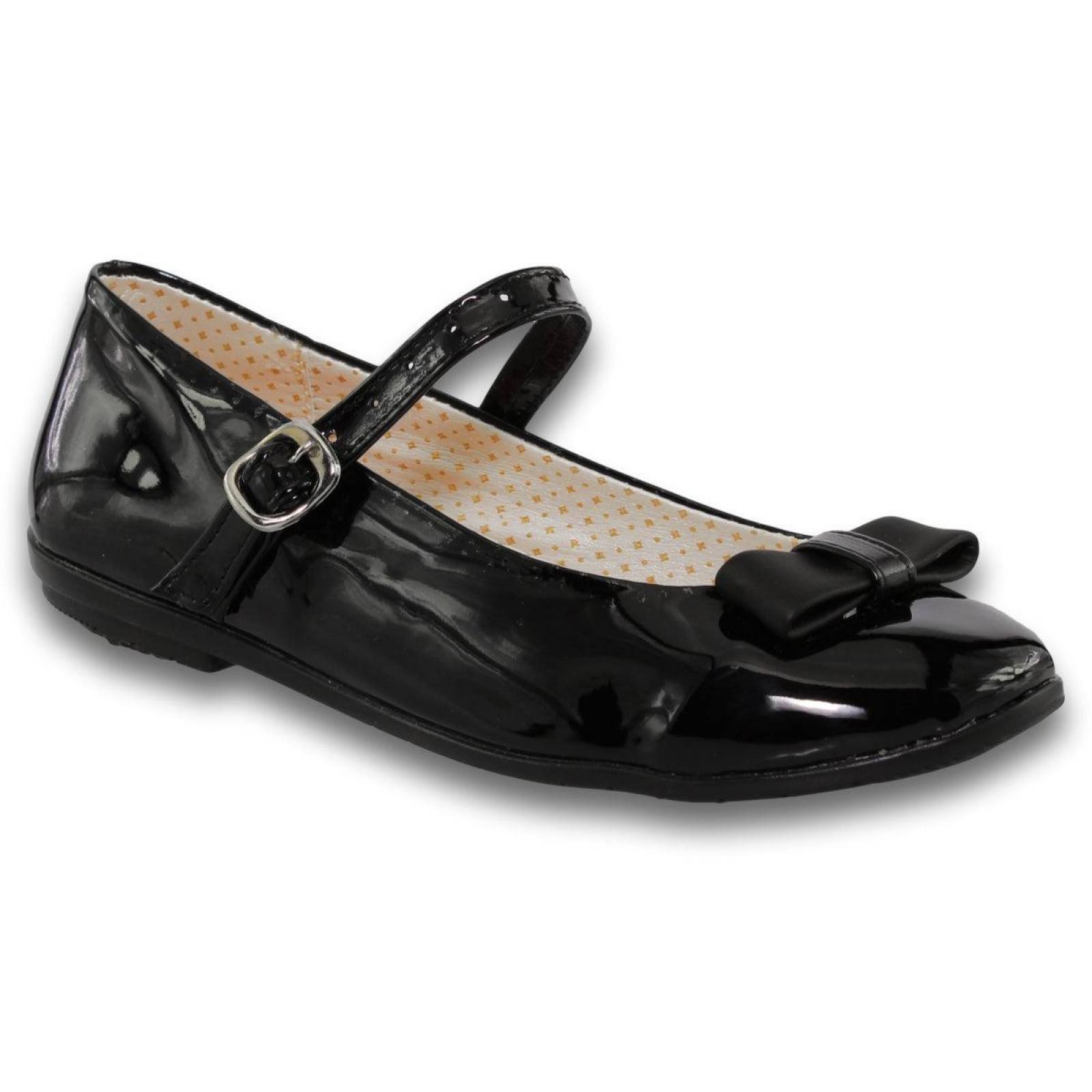 Zapatos Escolares Para Niña Balerinas Estilo 0200Pa21 Acabado