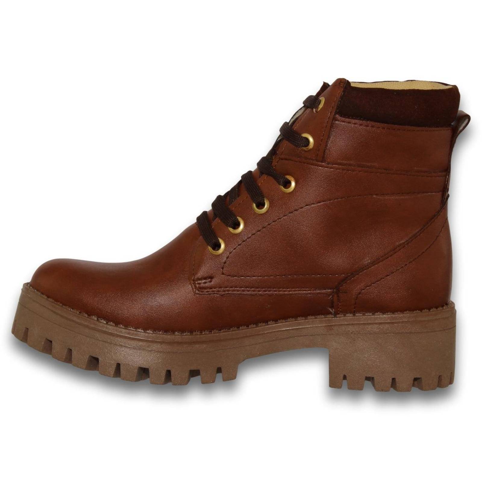 Botas Para Mujer Comodas De Moda Estilo 0500Mi5 Acabado Fresno Color Cafe