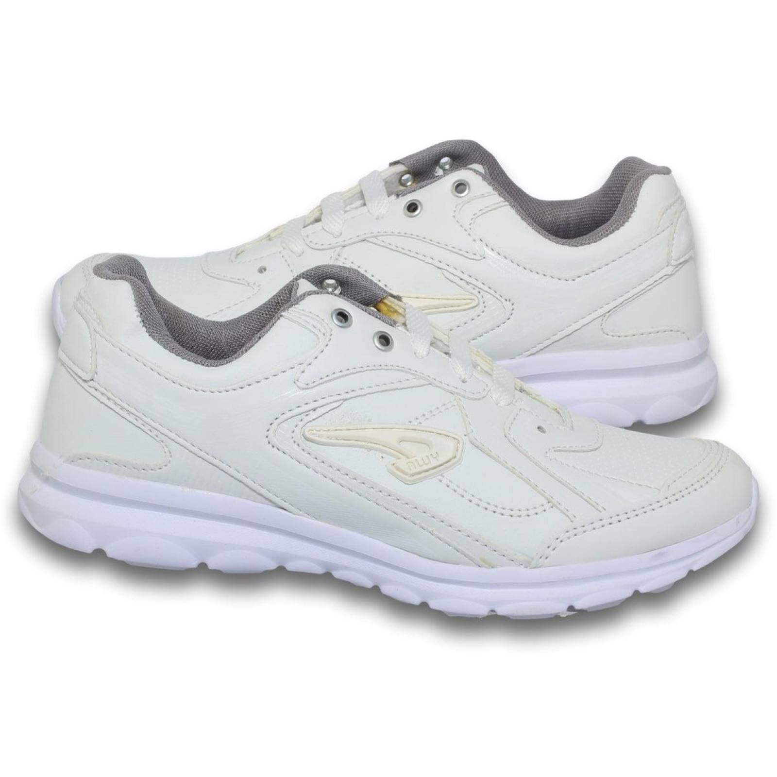 Tenis Para Mujer Deportivos Estilo 0570Aw5 Acabado Simipiel Color Blanco Total 