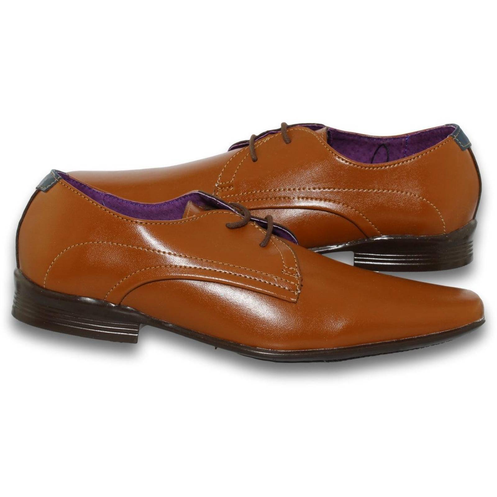 Zapatos De Vestir Para Hombre Estilo 0170Ro7 Acabado Simipiel Color Miel 