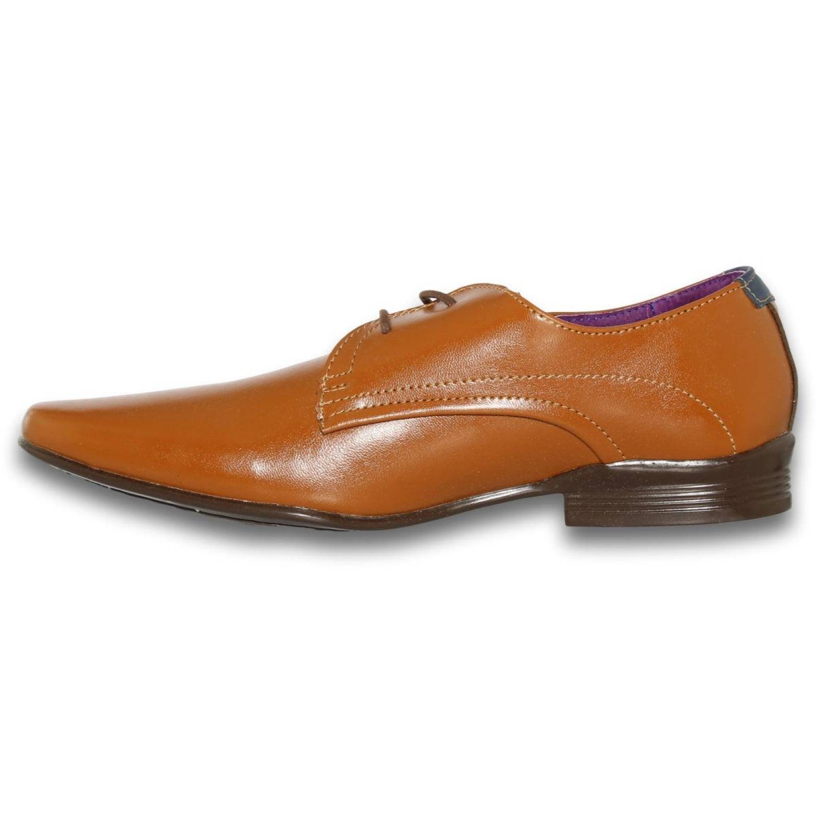Zapatos De Vestir Para Hombre Estilo 0170Ro7 Acabado Simipiel Color Miel 