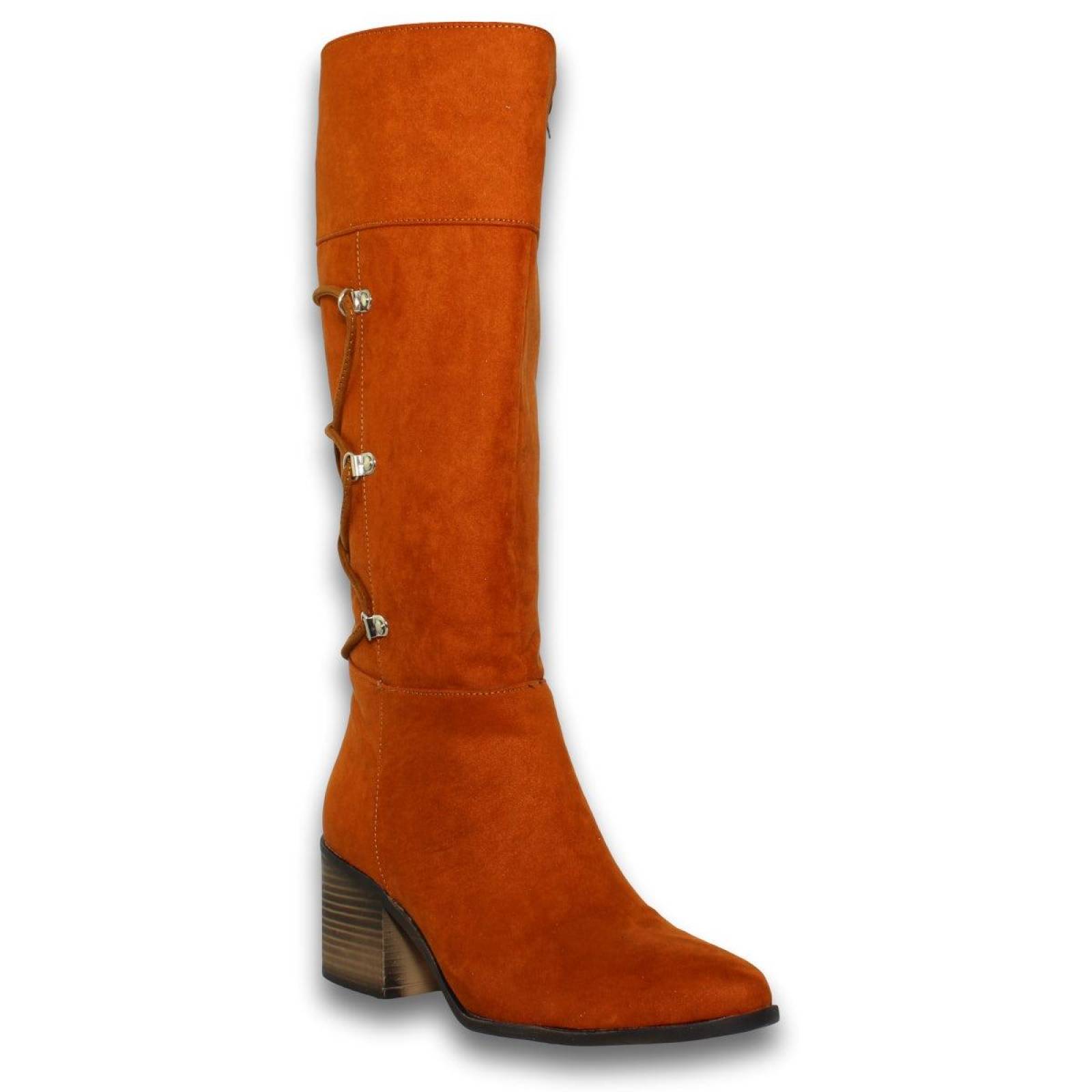 Botas Para Mujer De Tubo Alto Estilo 0301Rb5 Acabado Durazno Color Melle 