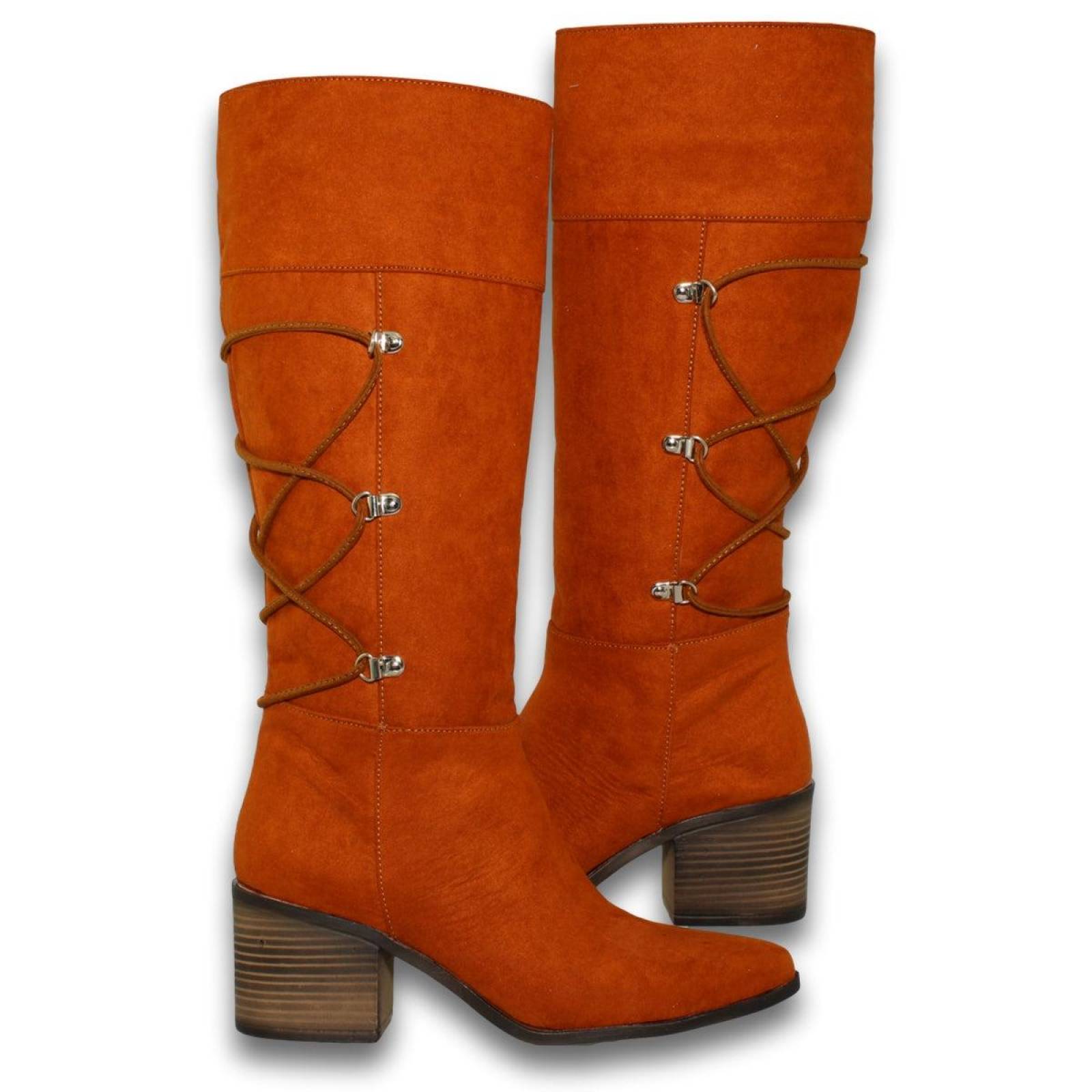 Botas Para Mujer De Tubo Alto Estilo 0301Rb5 Acabado Durazno Color Melle 