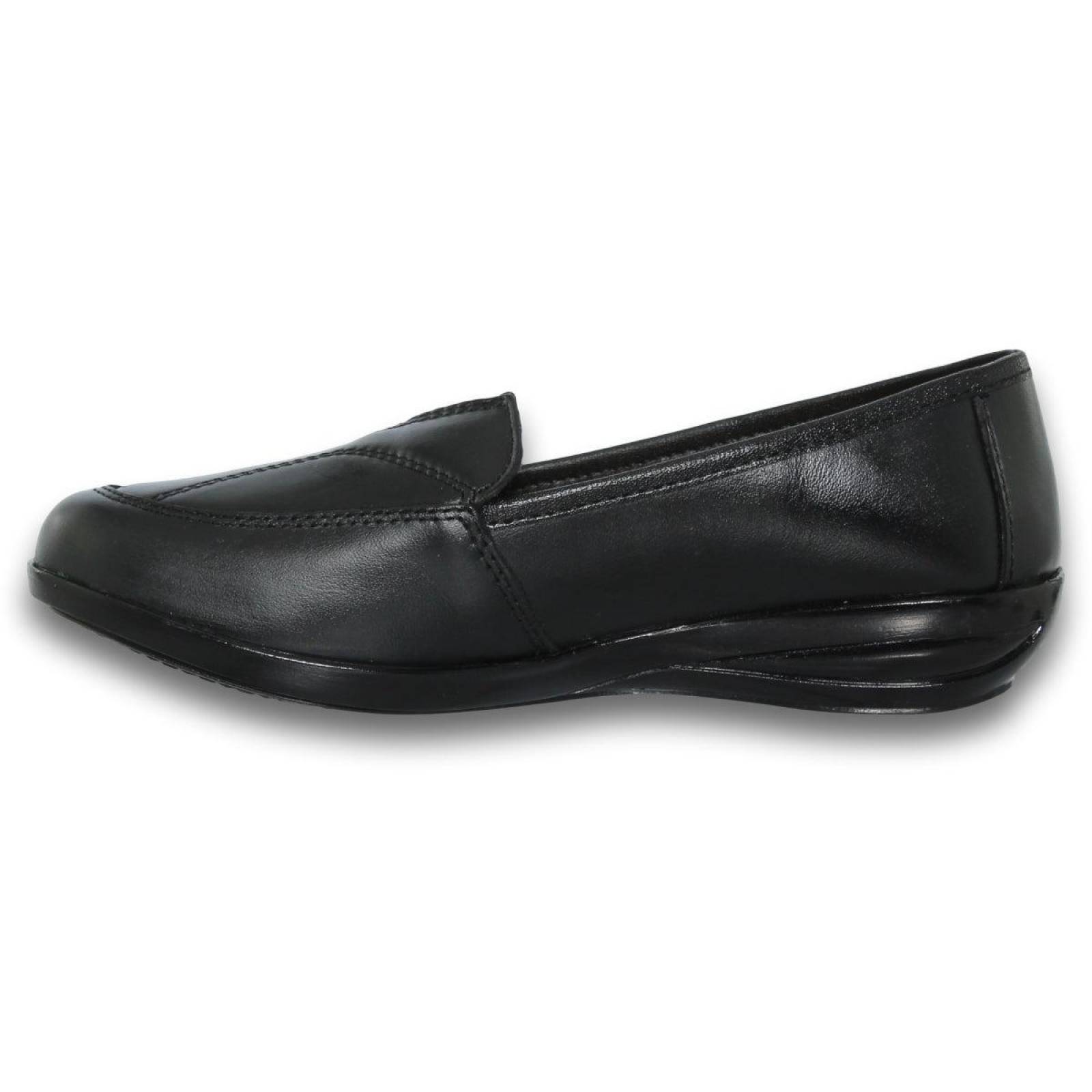Zapatos De Piel Para Mujer Estilo 1140Am5 Acabado Piel Color Negro 
