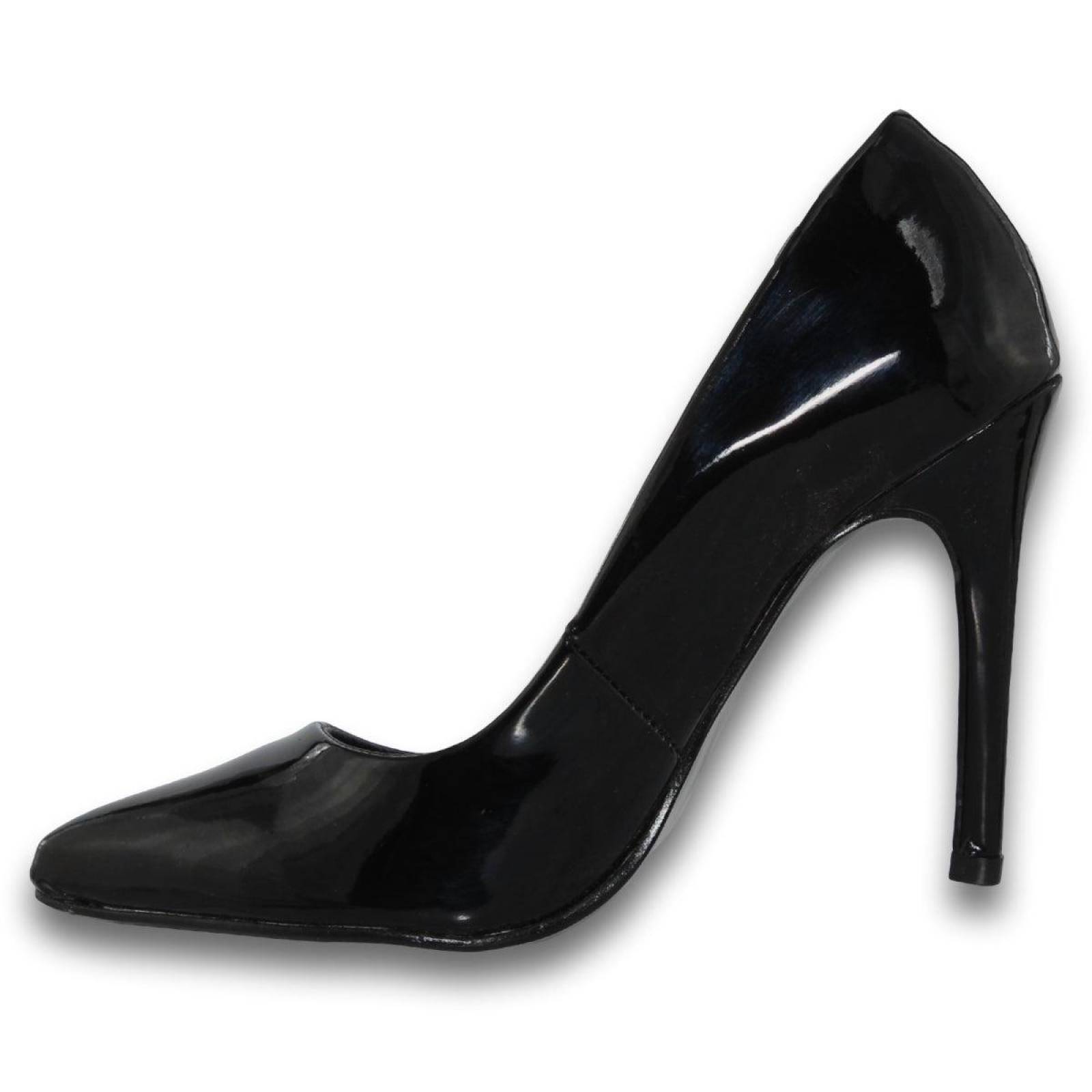 Zapatillas De Charol De Moda Para Mujer Estilo 8835Tr5 Color Negro 