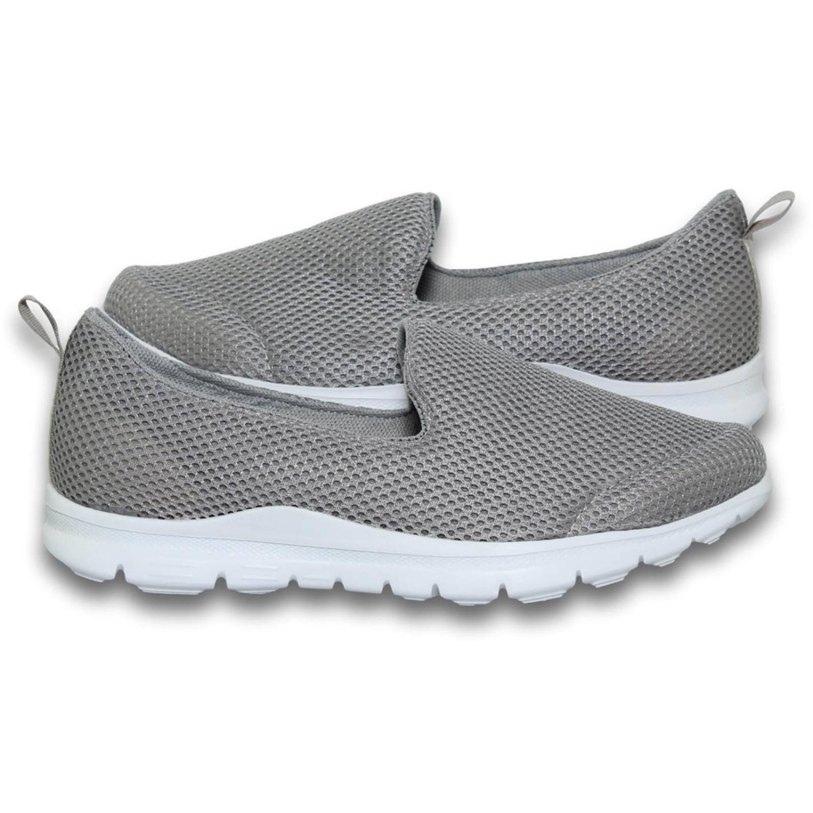 Tenis Para Mujer De Moda Comodos Estilo 0400Su5 Acabado Malla Color Gris Plata
