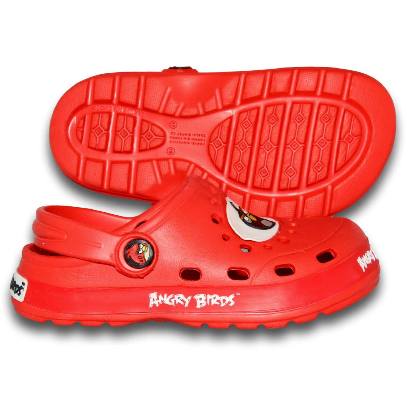 Sandalias Para Niño De Moda Estilo 1718An21 Acabado Hule Color Rojo