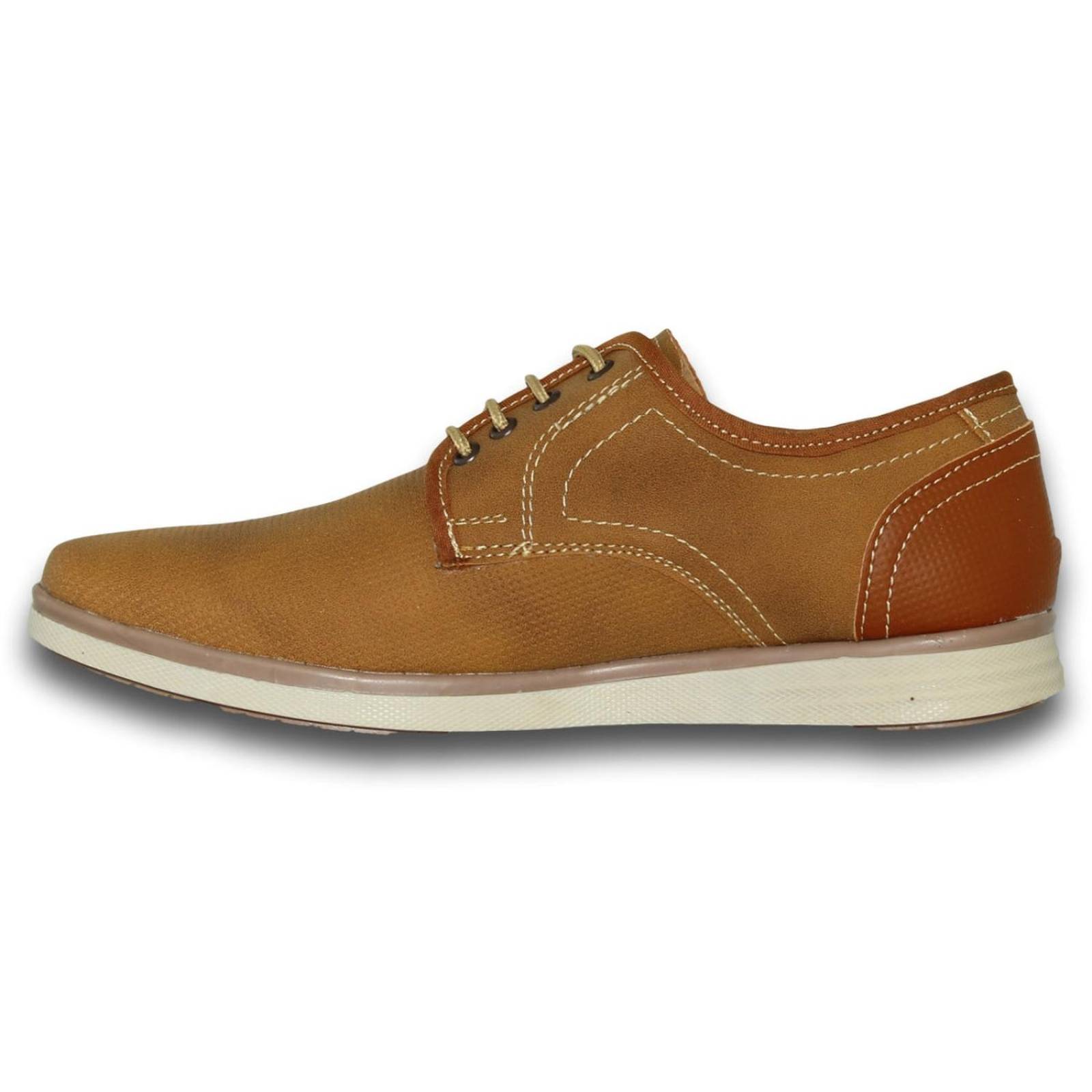 Calzado Casual Acabado Angus Para Joven Estilo 0481Al5 Perforado Color Camel 