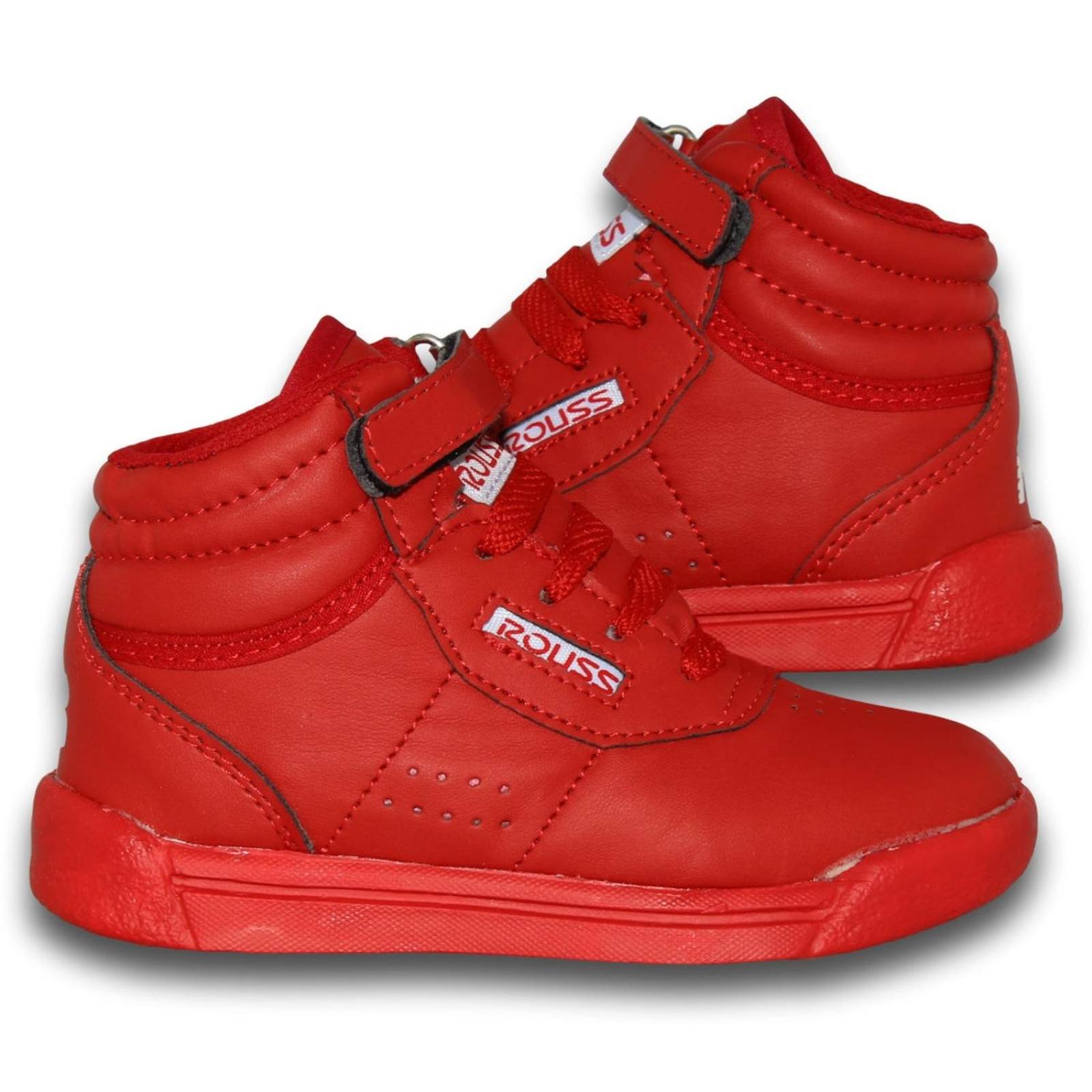 Tenis Deportivos Economicos Para Niño Estilo 8257Ro17 Acabado Sintetico Color Rojo Total 