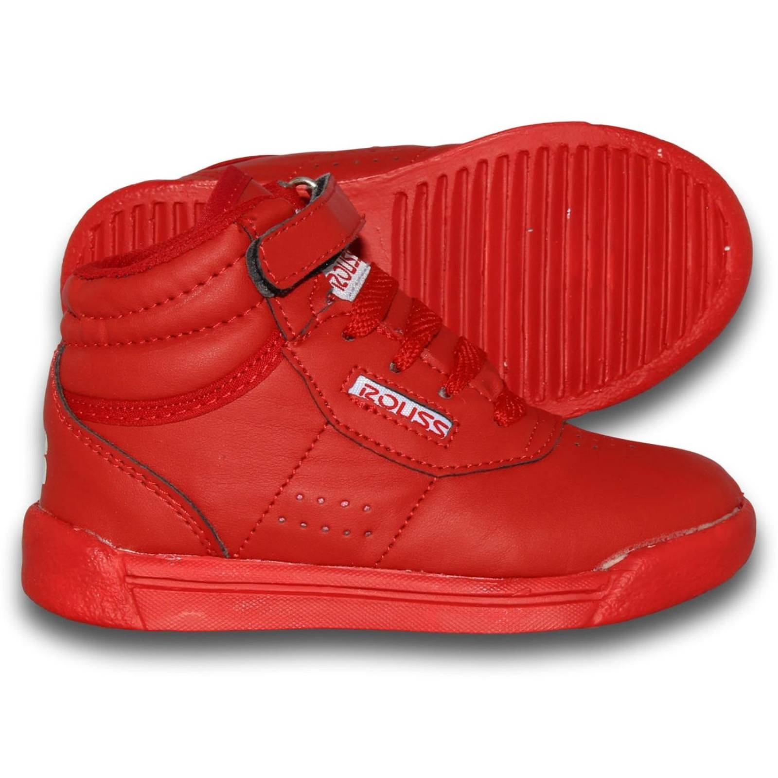 Tenis Deportivos Economicos Para Niño Estilo 8257Ro17 Acabado Sintetico Color Rojo Total 