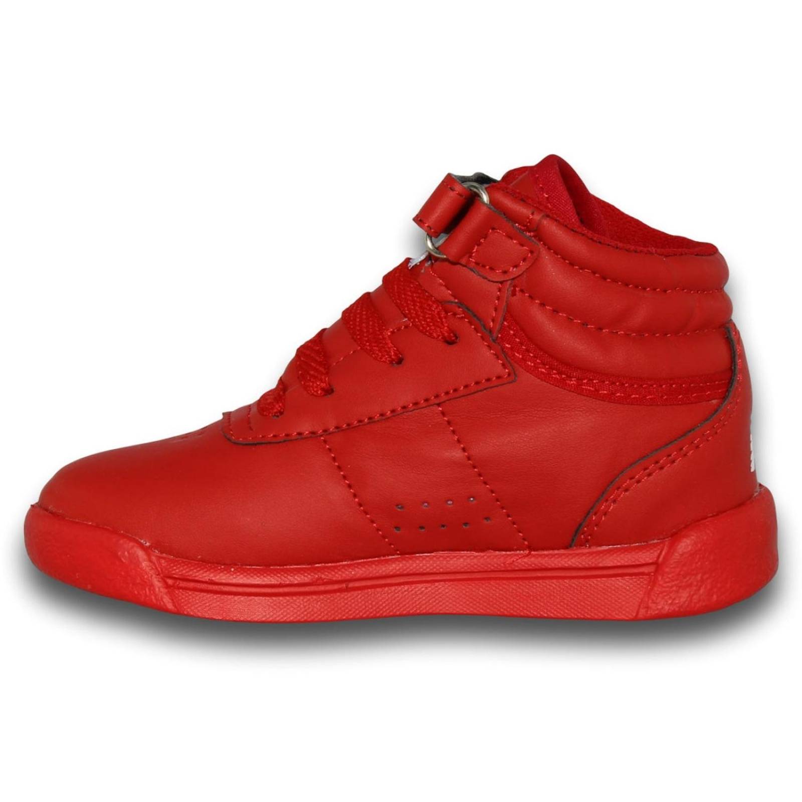 Tenis Deportivos Economicos Para Niño Estilo 8257Ro17 Acabado Sintetico Color Rojo Total 