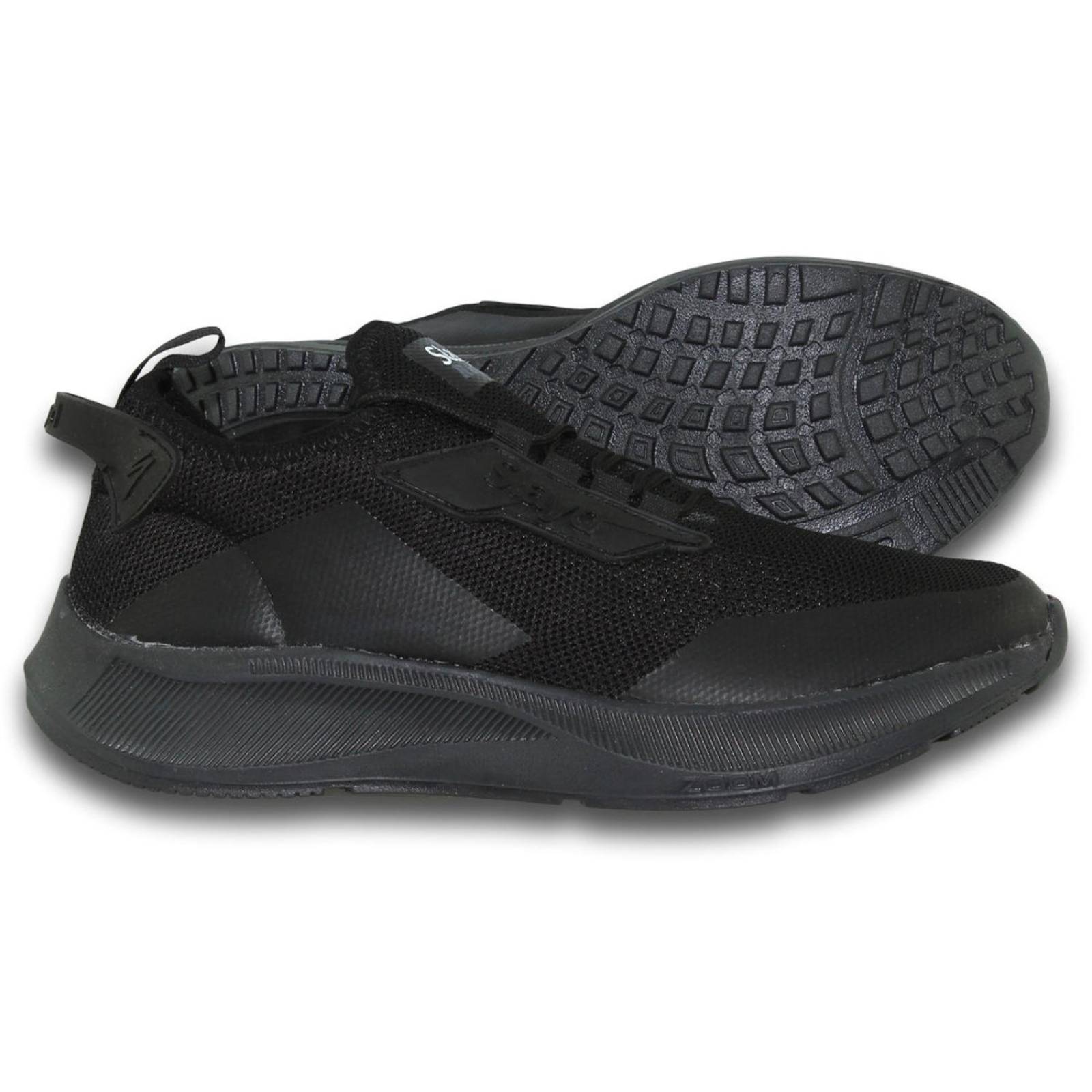 Tenis Para Hombre De Moda Estilo 0118Sl7 Acabado Textil Color Negro Negro 