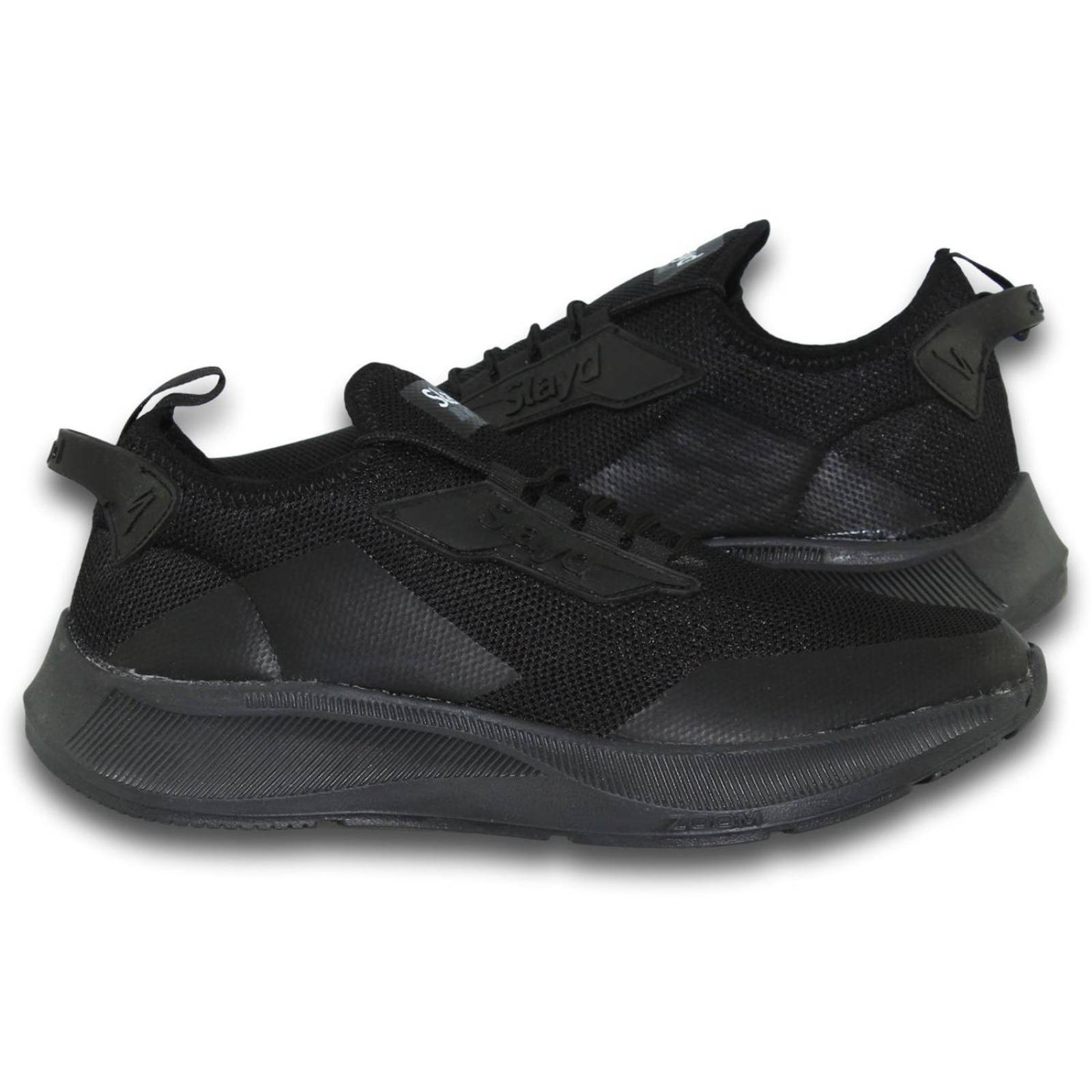 Tenis Para Hombre De Moda Estilo 0118Sl7 Acabado Textil Color Negro Negro 