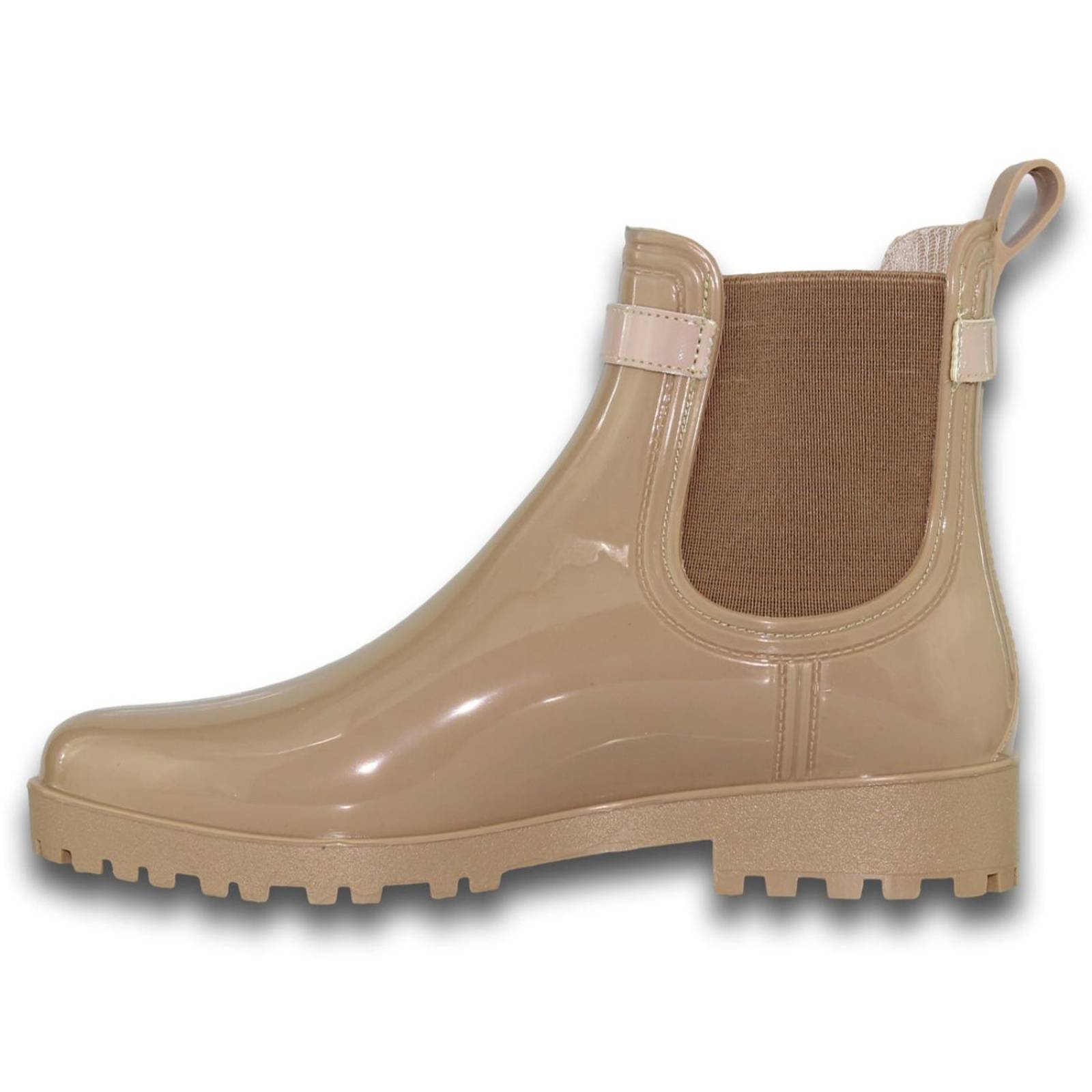 Botas De Lluvia Para Mujer Estilo 1202Pi5 Acabado Hule Color Maquillaje 
