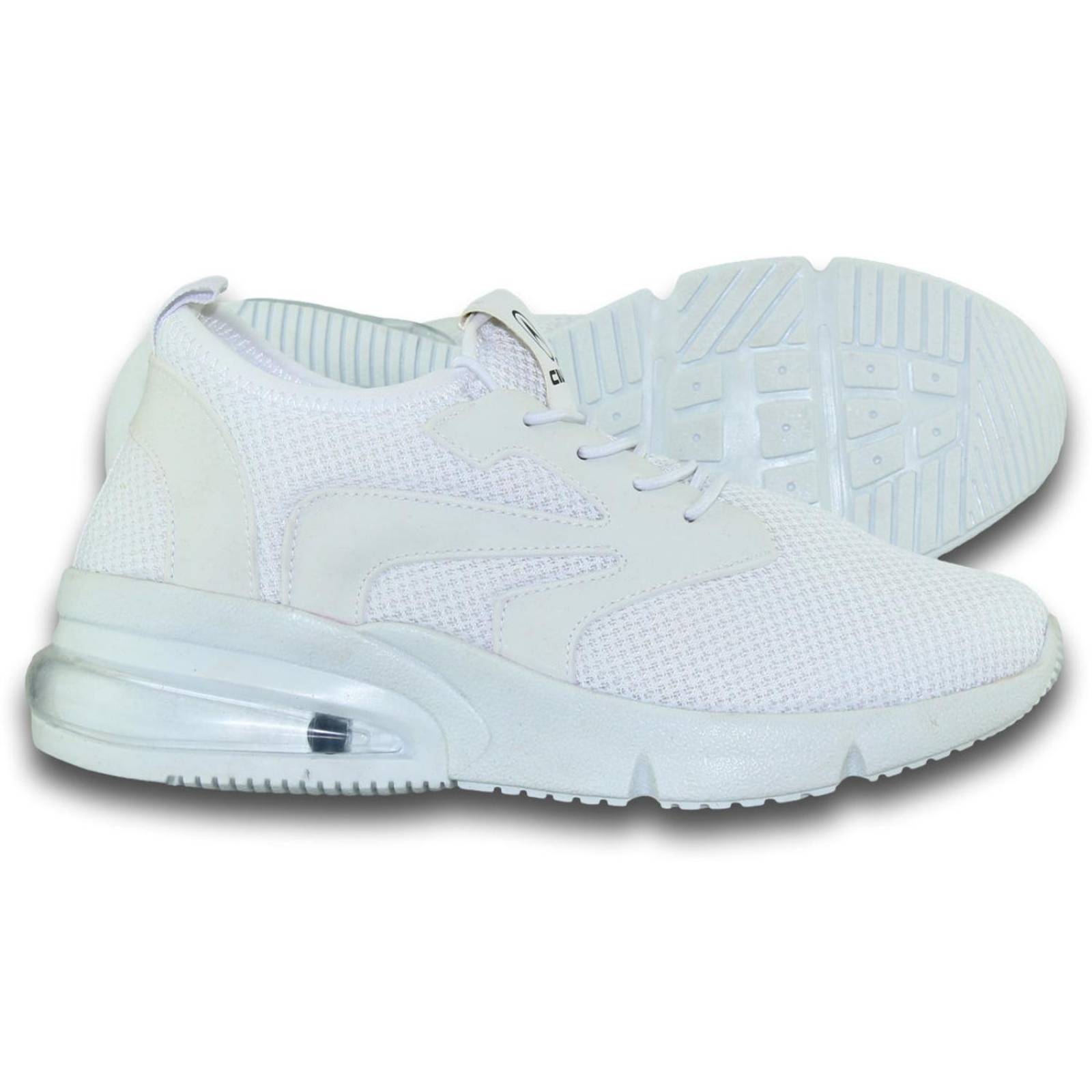 Tenis Para Mujer Comodos Estilo 0646Ci5 Acabado Malla Color Blanco 