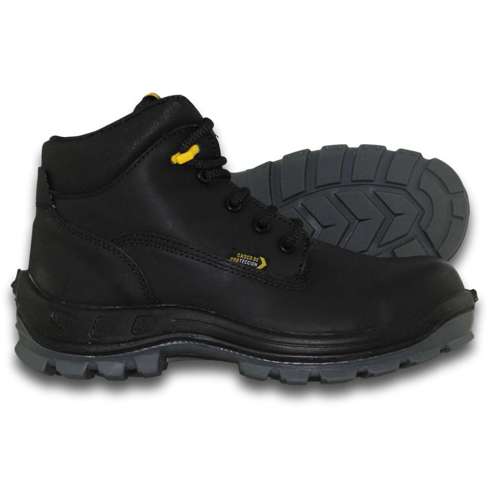 Botas Para Hombre Con Casco Dielectrico Estilo 0051Cl7 Acabado Piel Color Negro 