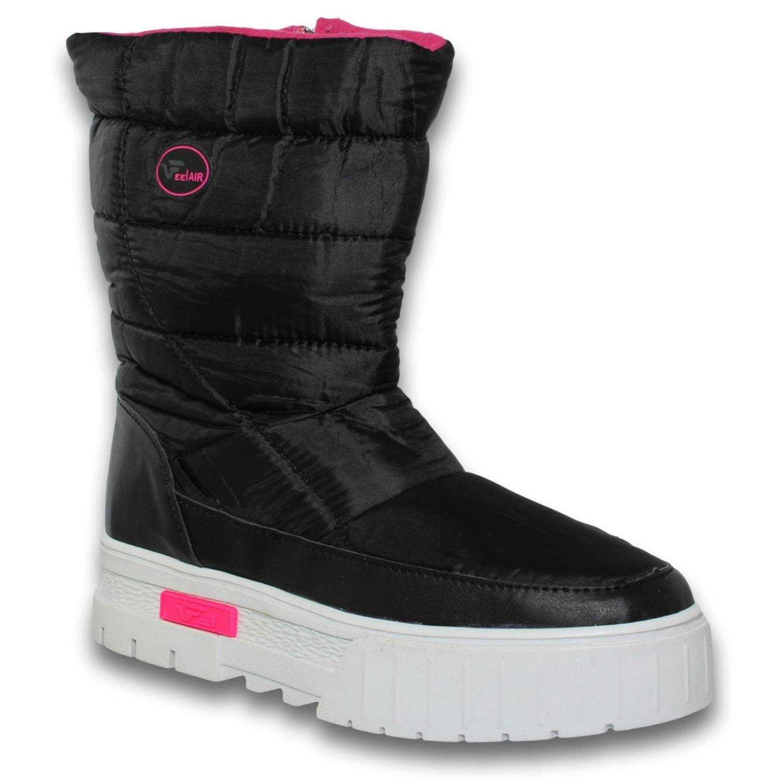 Botas Termicas Con Acabado Textl Para Mujer Estilo 0004Fe5 Color Negro Fiusha