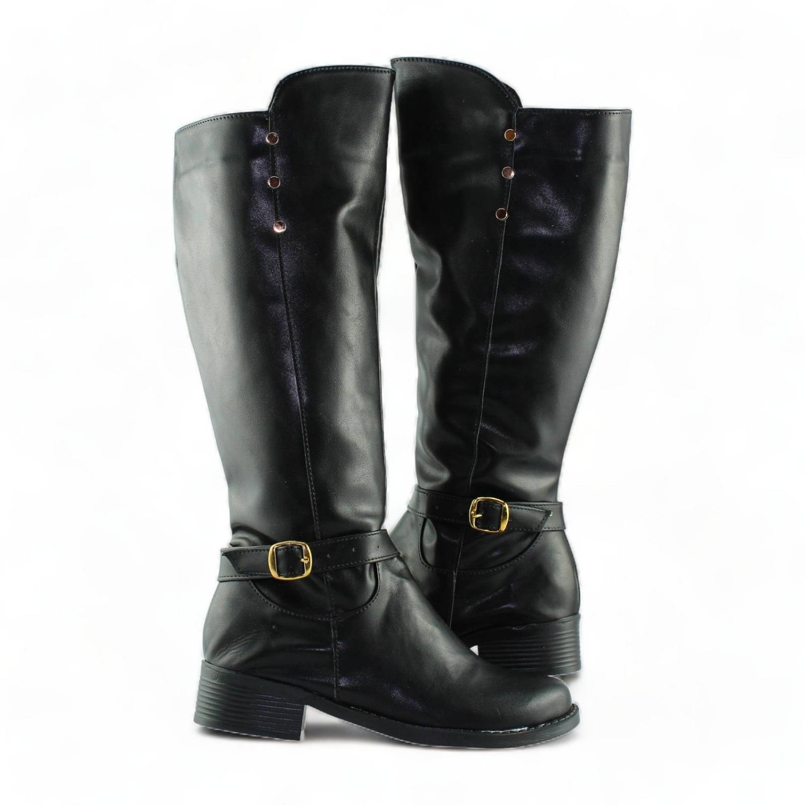 Botas Largas Negras Para Mujer Estilo 0402Su5 Marca Su Favorita Acabado Simipiel Color Negro 