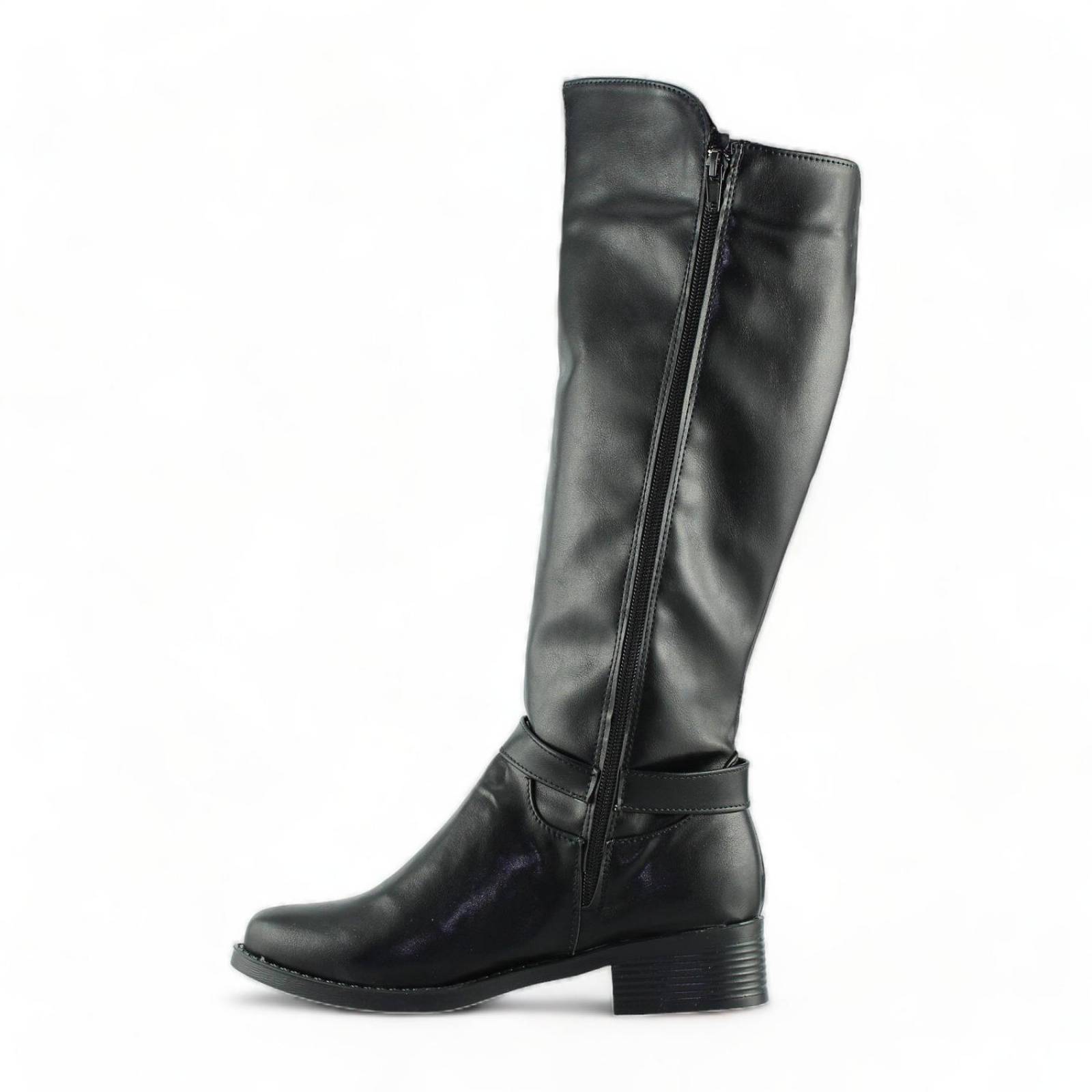 Botas Largas Negras Para Mujer Estilo 0402Su5 Marca Su Favorita Acabado Simipiel Color Negro 