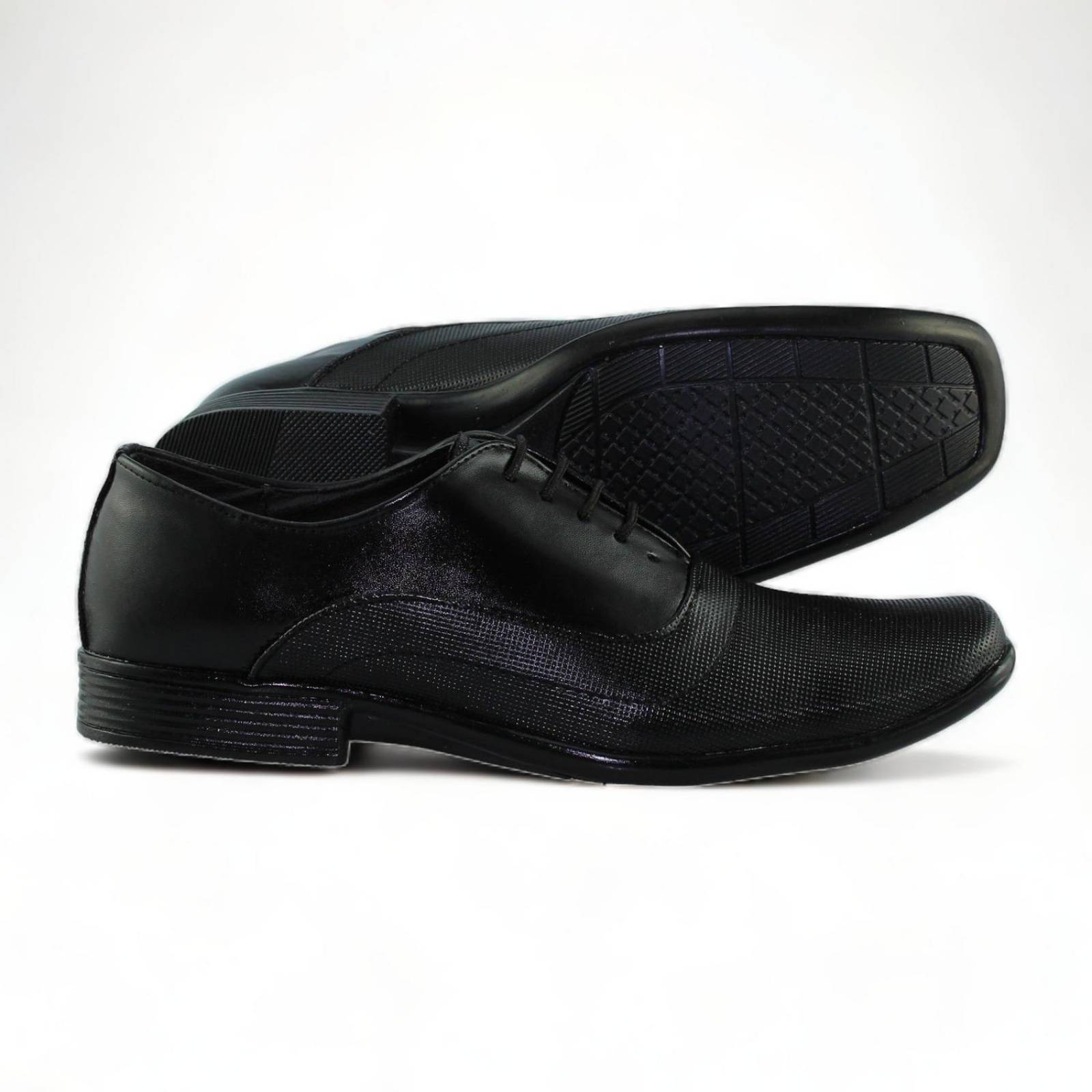 Zapatos De Vestir Para Niño Estilo 0402Df21 Marca D Francesco.Z Acabado Simipiel Color Negro 