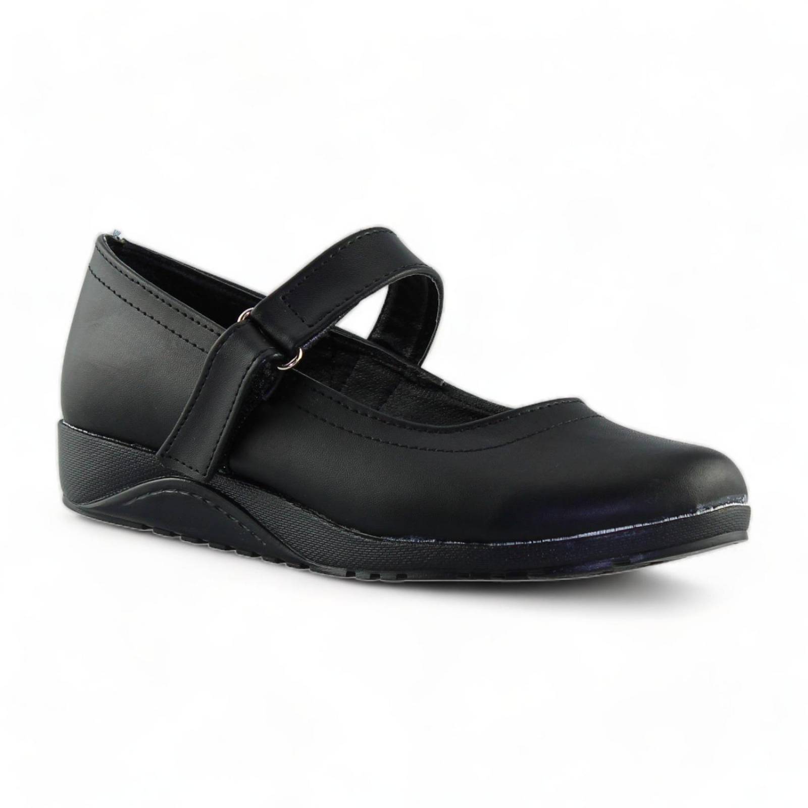 Zapatos Escolares Para Mujer Estilo 0513Co5 Marca .Com Acabado Napa Color Negro 