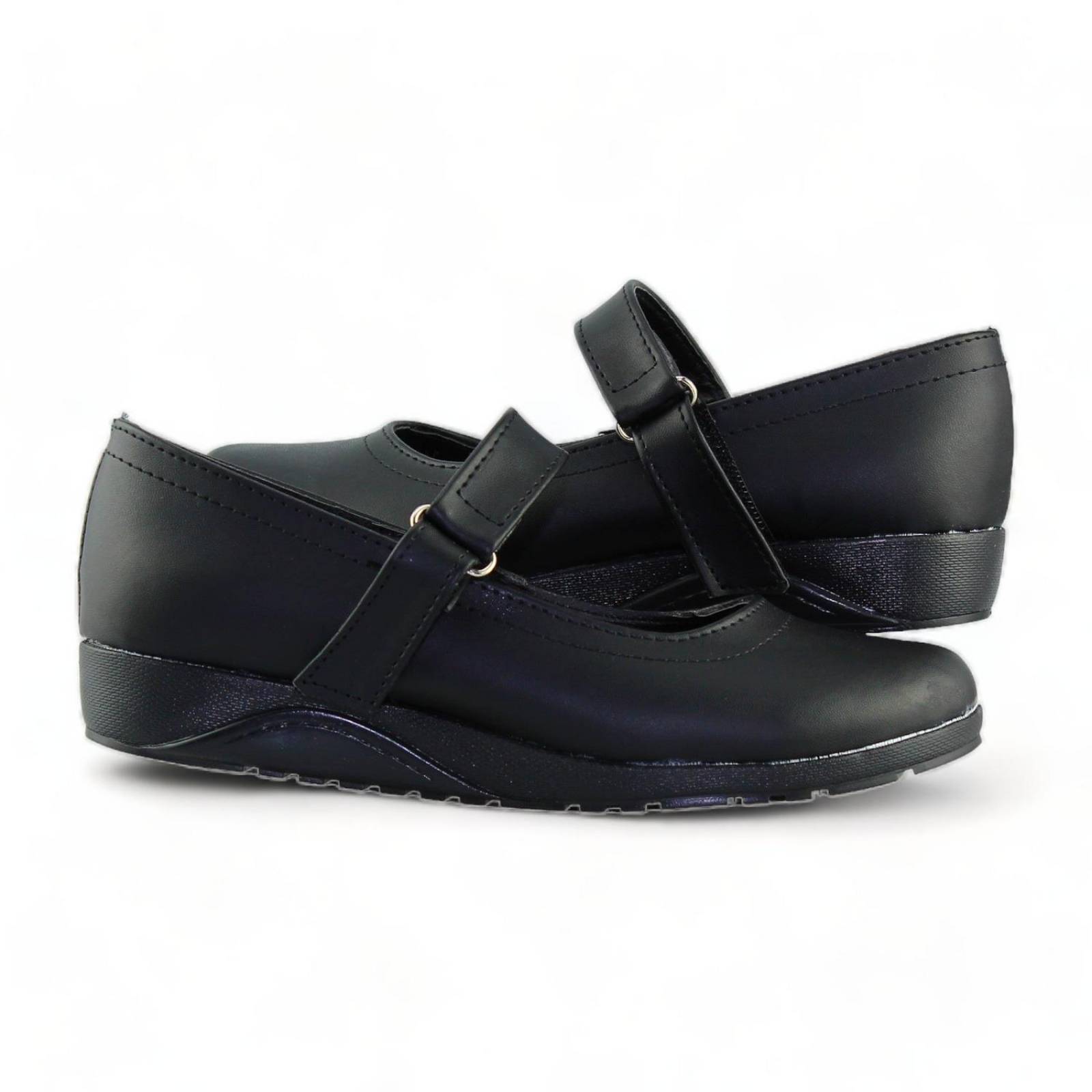 Zapatos Escolares Para Mujer Estilo 0513Co5 Marca .Com Acabado Napa Color Negro 