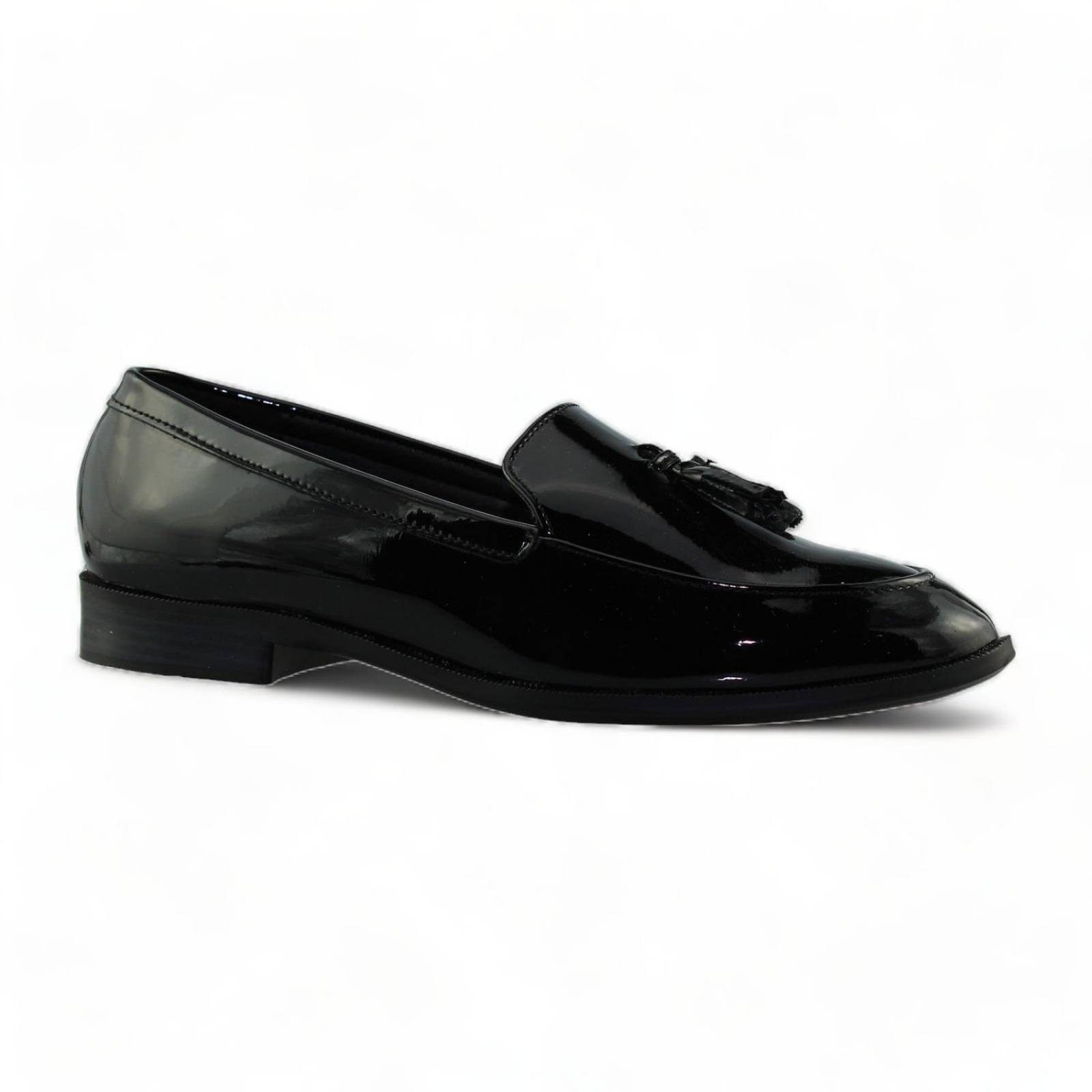 Mocasines Formales Para Mujer Estilo 0212Pi5 Marca Piso Nueve Acabado Charol Color Negro 