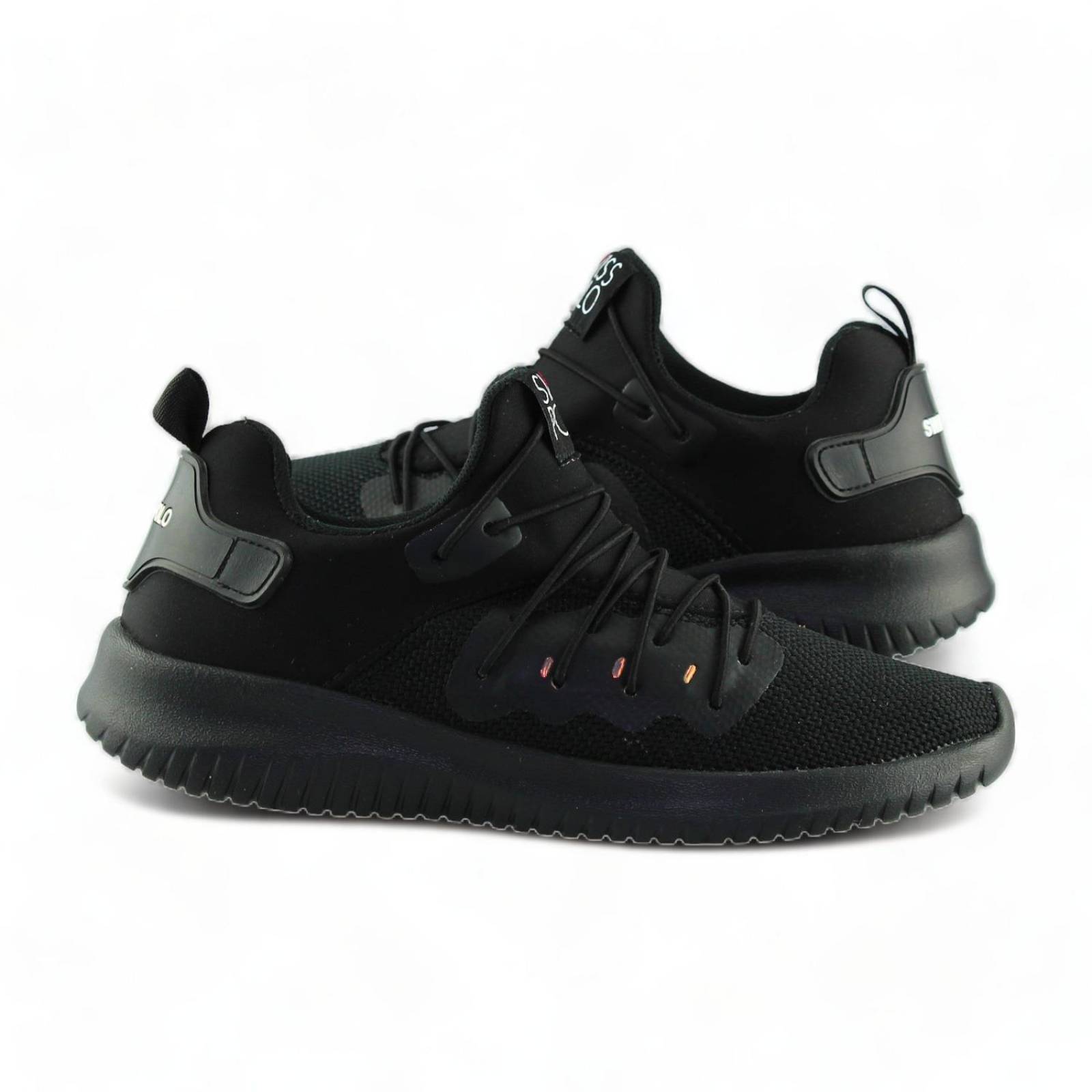 Tenis Deportivos Estilo 8290Sw5 Marca Swiss Polo Acabado Malla Color Negro 