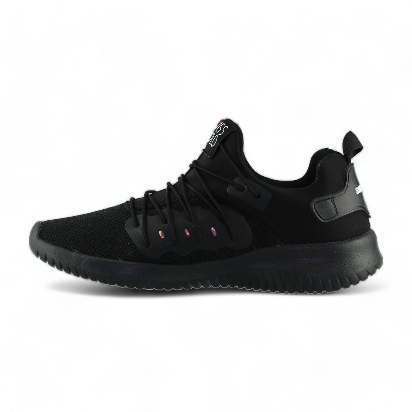 Tenis Deportivos Estilo 8290Sw5 Marca Swiss Polo Acabado Malla Color Negro 