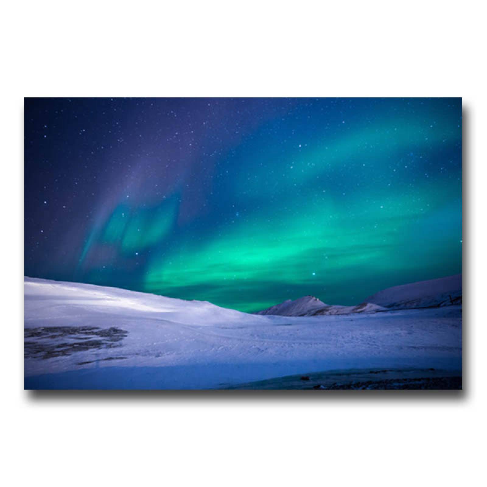 Cuadro Decorativo Canvas  Aurora Boreal.