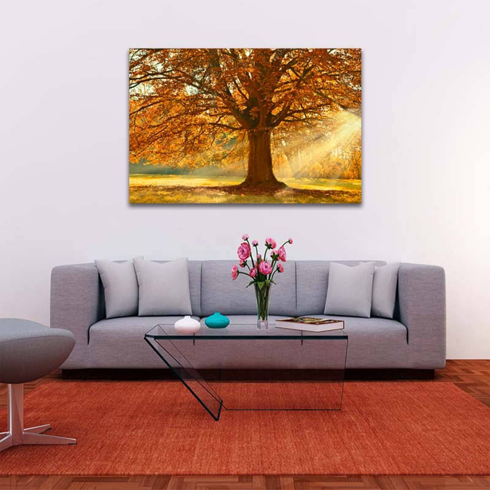 Cuadro Decorativo Árbol en Otoño.