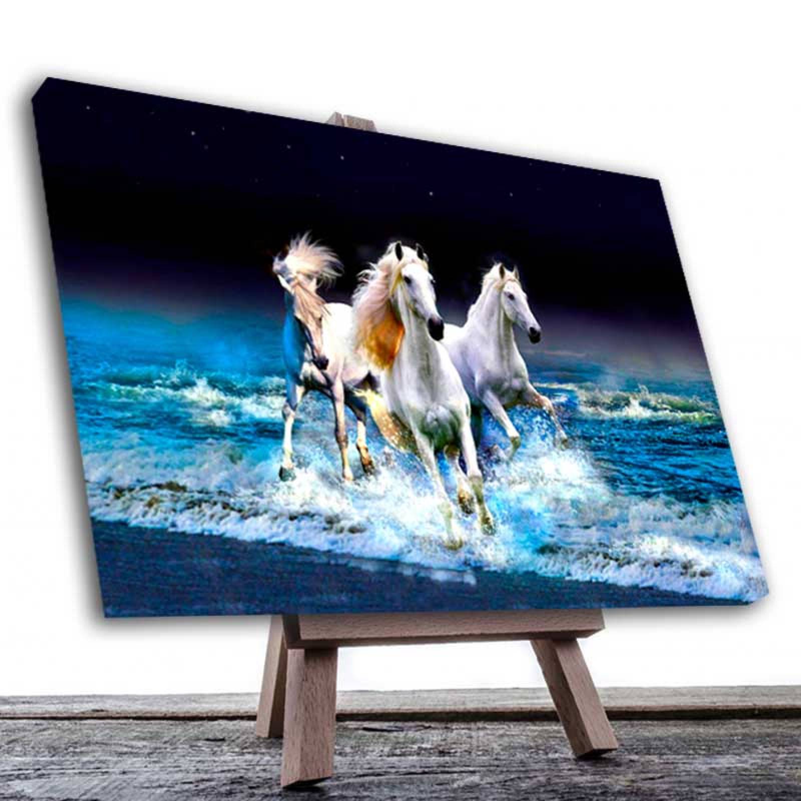 Cuadro Decorativo Caballos Galopando en la Playa #04
