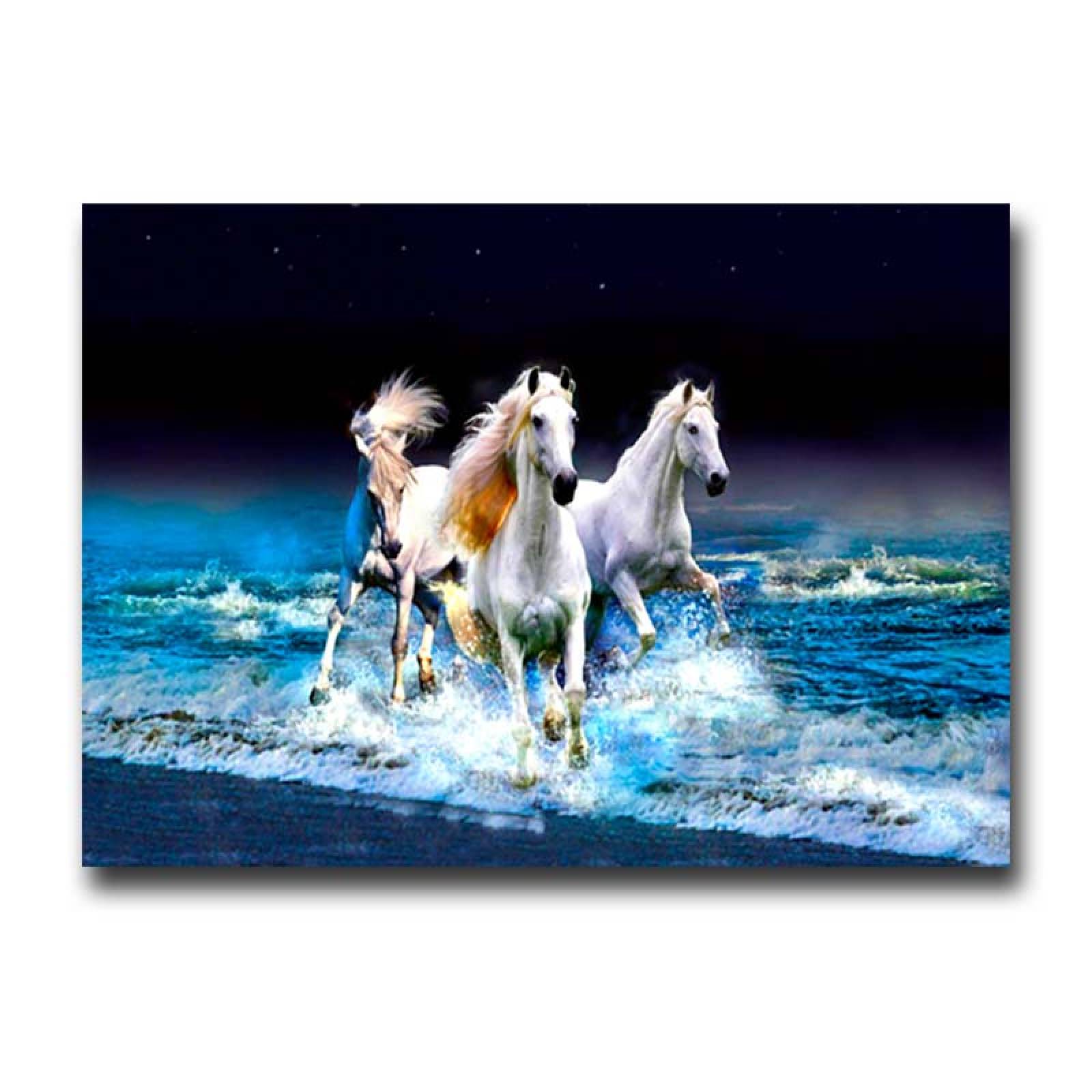 Cuadro Decorativo Caballos Galopando en la Playa #04