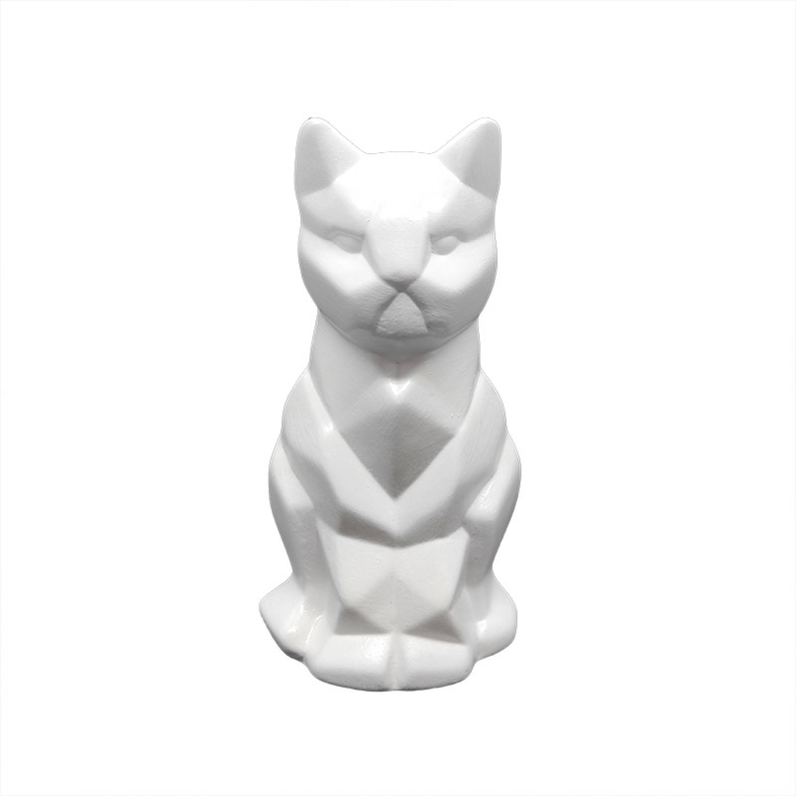 Juego de 2 Maceta en Forma de Gato Geométrico