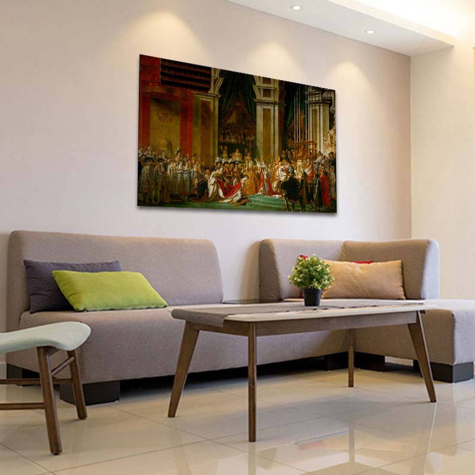 Cuadro Decorativo Canvas La consagración de Napoleón de Jacques-Louis David de 135 X 90 cm.