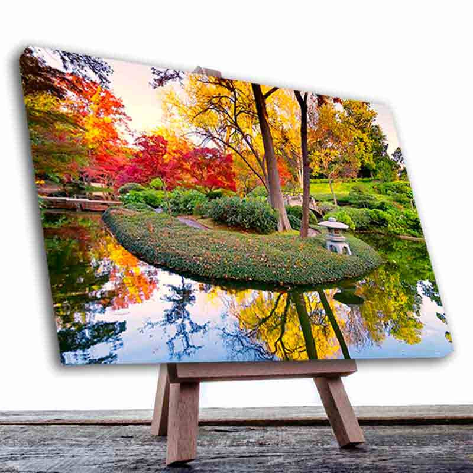 Cuadro Decorativo Canvas Paisaje Jardín Zen de 120 X 80 cm