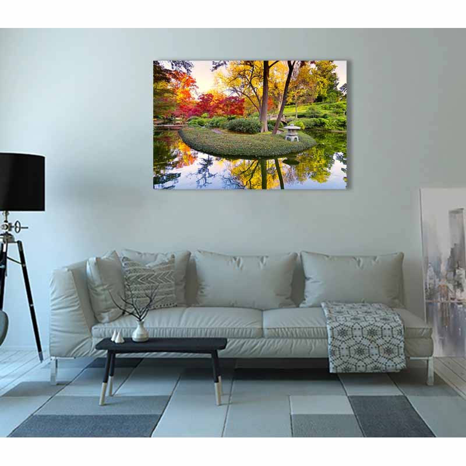 Cuadro Decorativo Canvas Paisaje Jardín Zen de 120 X 80 cm