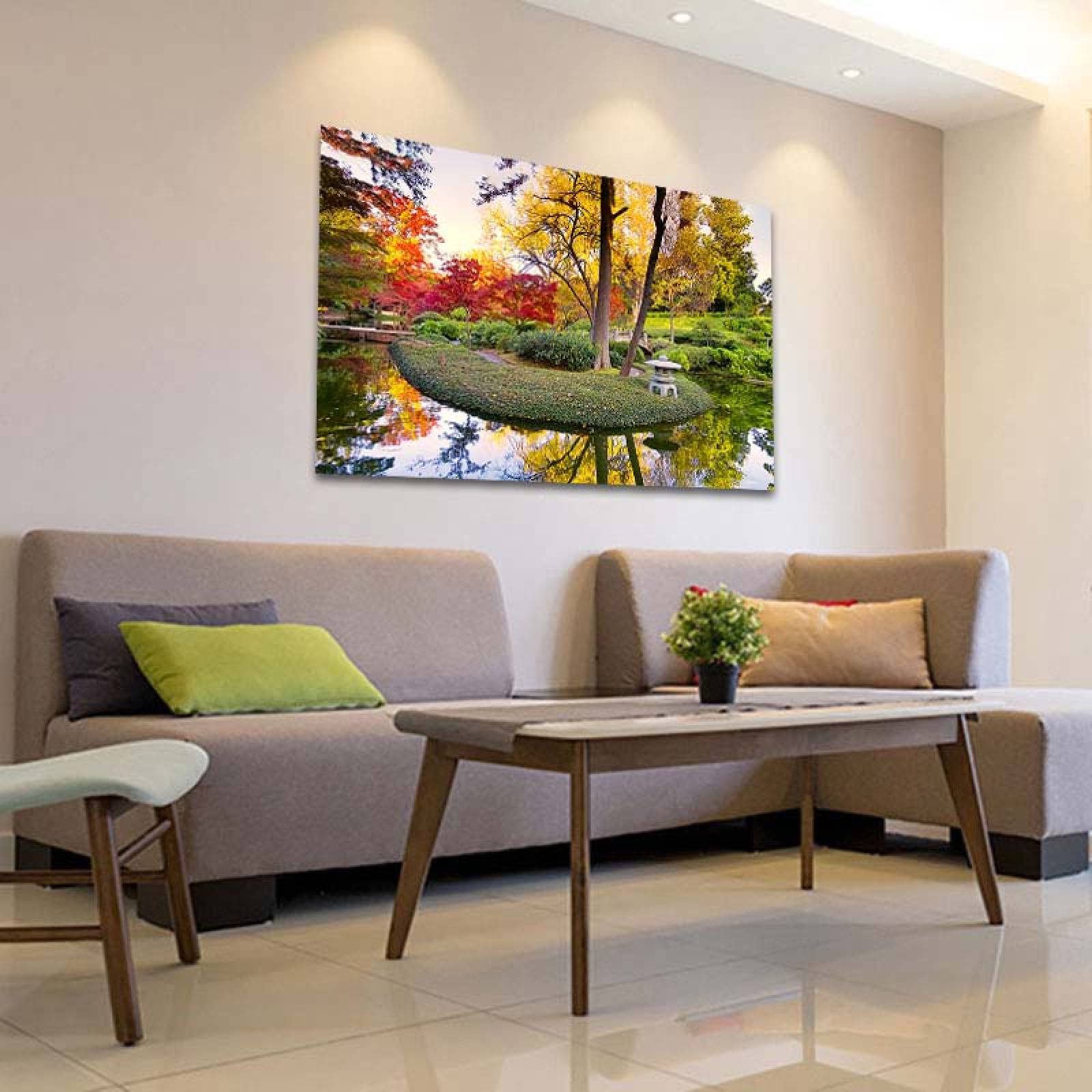 Cuadro Decorativo Canvas Paisaje Jardín Zen de 120 X 80 cm
