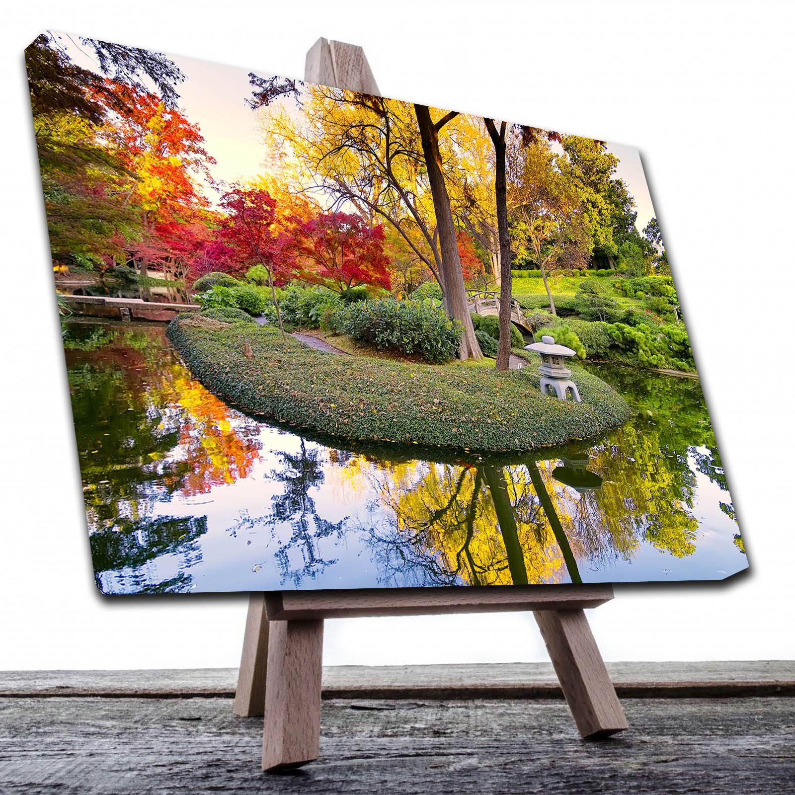Cuadro Decorativo Canvas Paisaje Jardín Zen de 60 x 40 cm