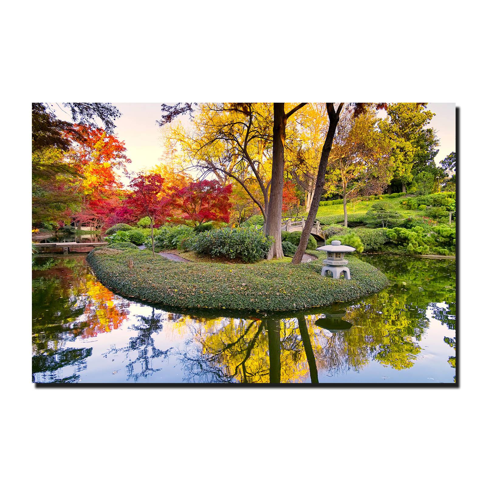 Cuadro Decorativo Canvas Paisaje Jardín Zen de 60 x 40 cm
