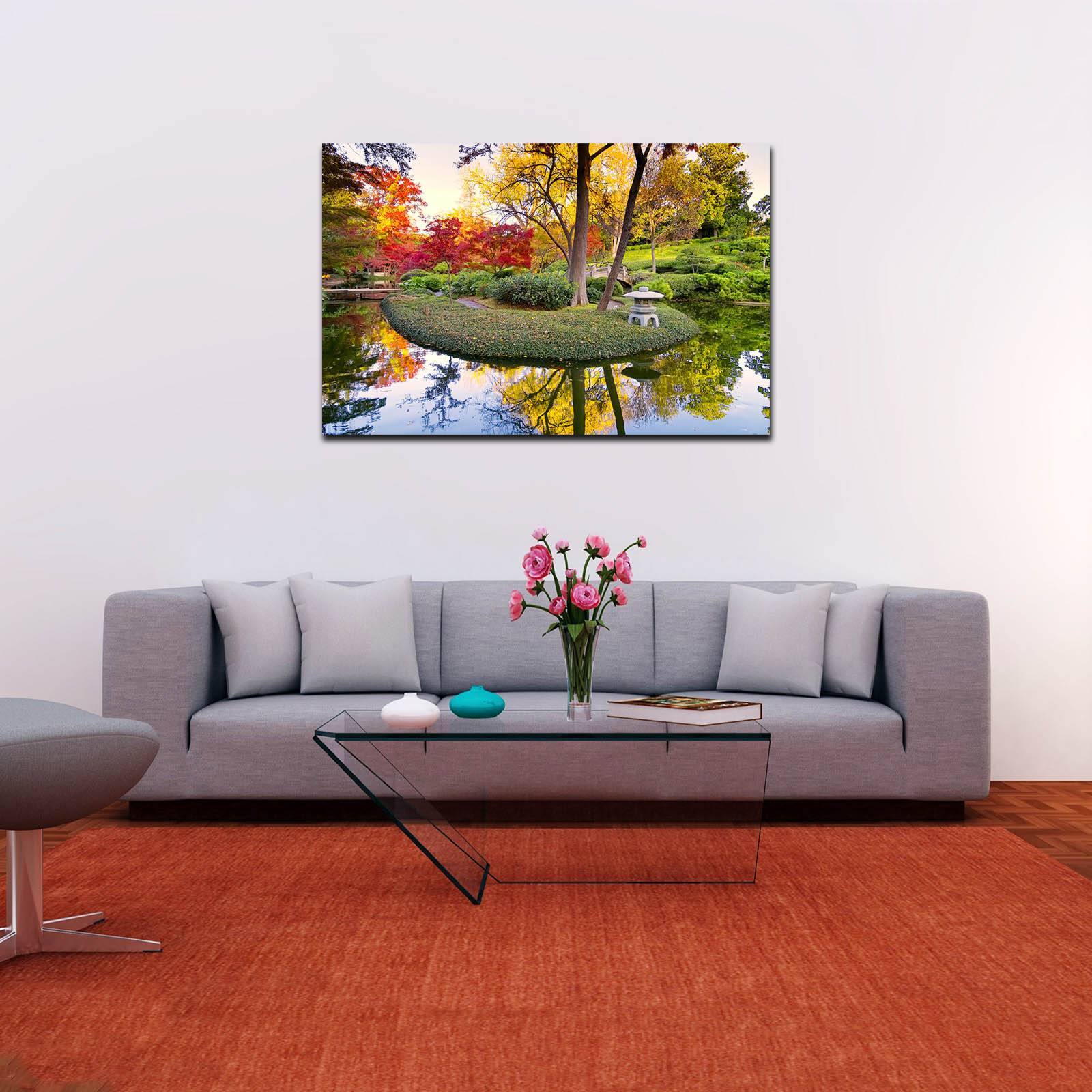 Cuadro Decorativo Canvas Paisaje Jardín Zen de 60 x 40 cm