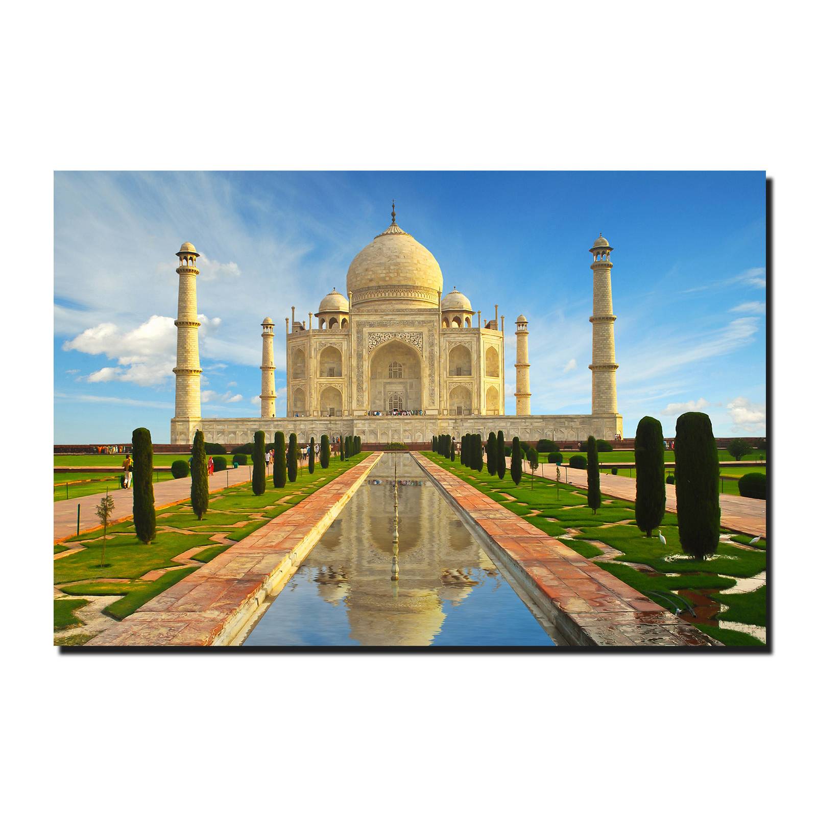 Cuadro Decorativo Canvas Paisaje del Taj Mahal de 60 x 40 cm