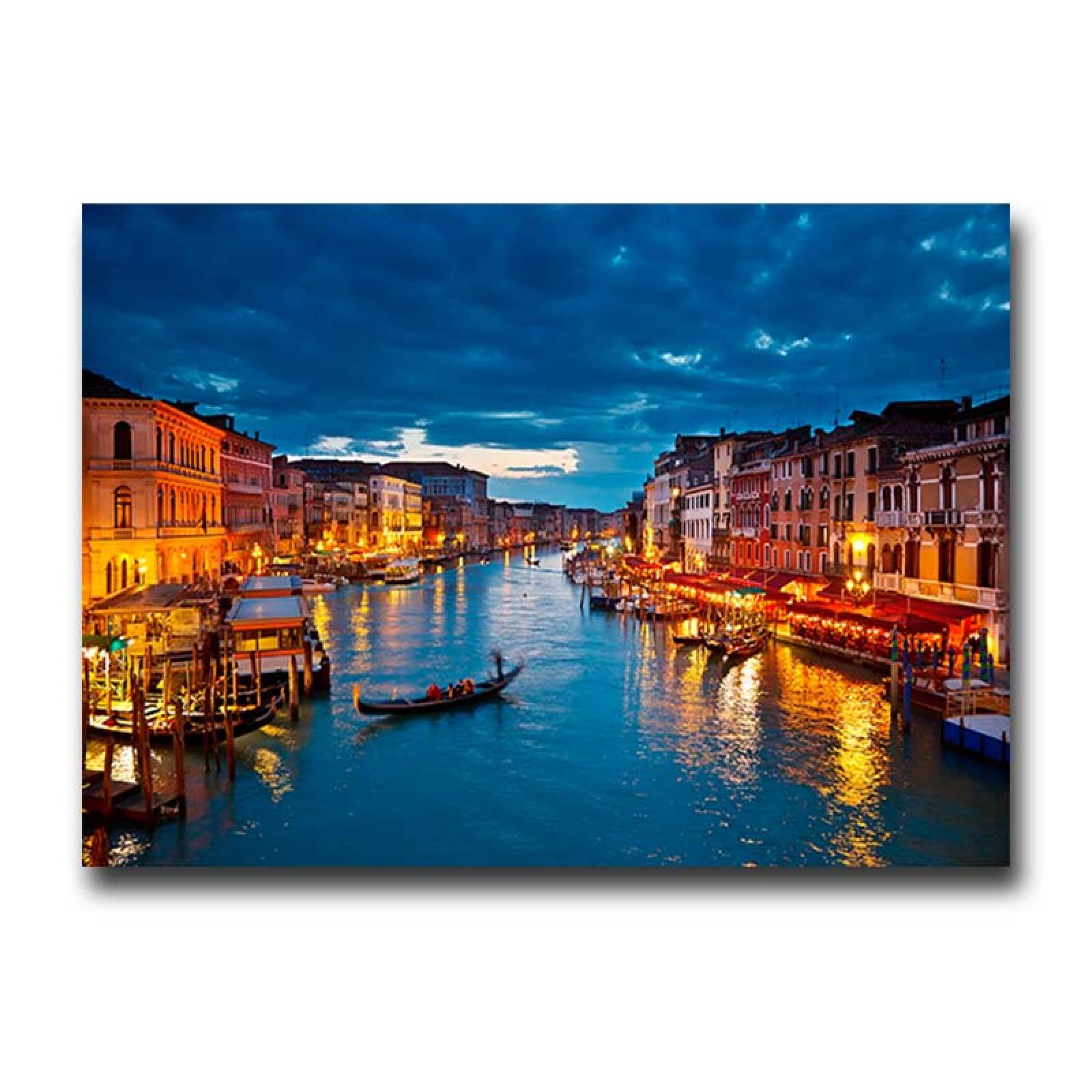 Cuadro Decorativo Canvas Paisaje del Gran Canal de Venecia de 135 X 90 cm.