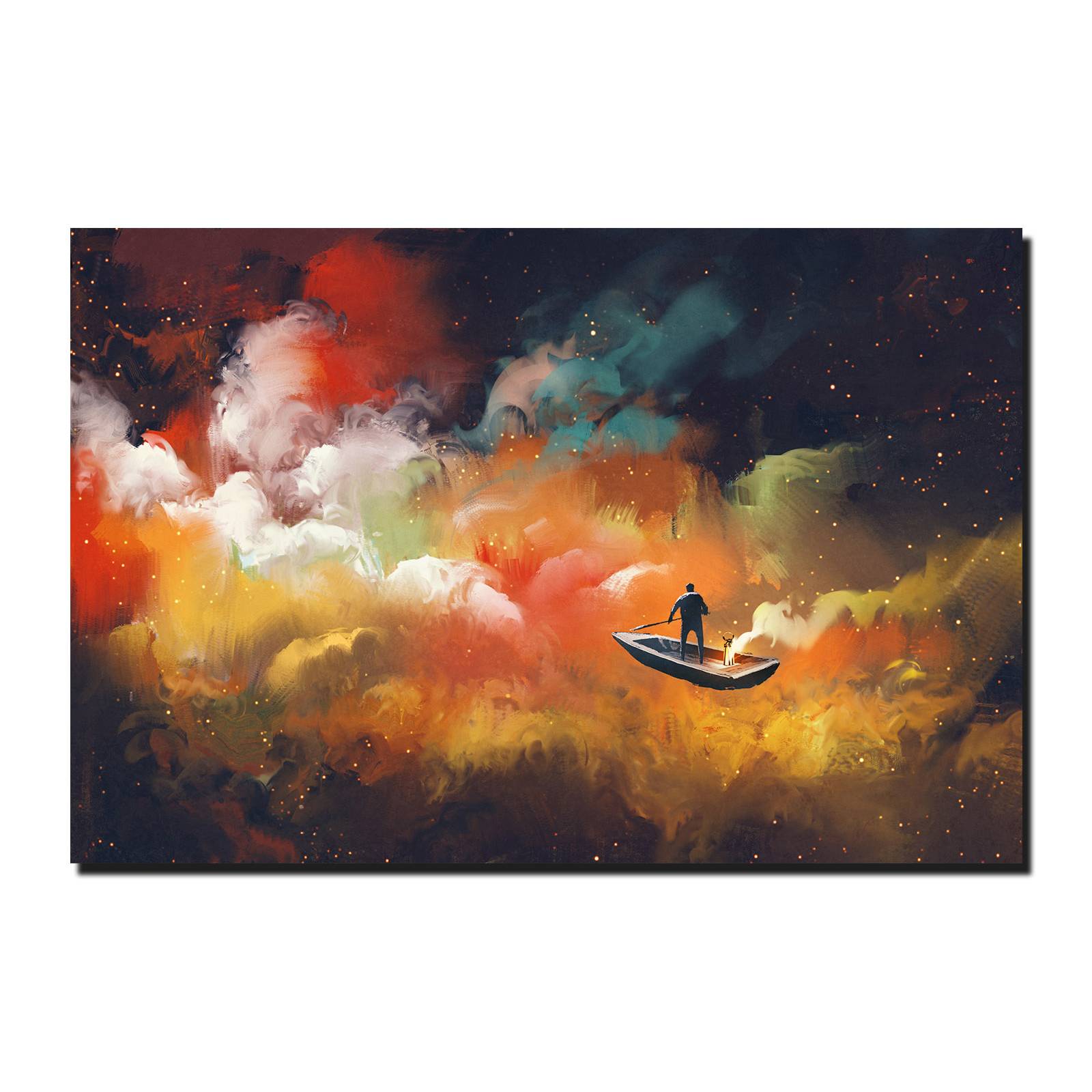 Cuadro Decorativo Canvas  de Arte un Sueño Abstracto de 60 x 40 cm