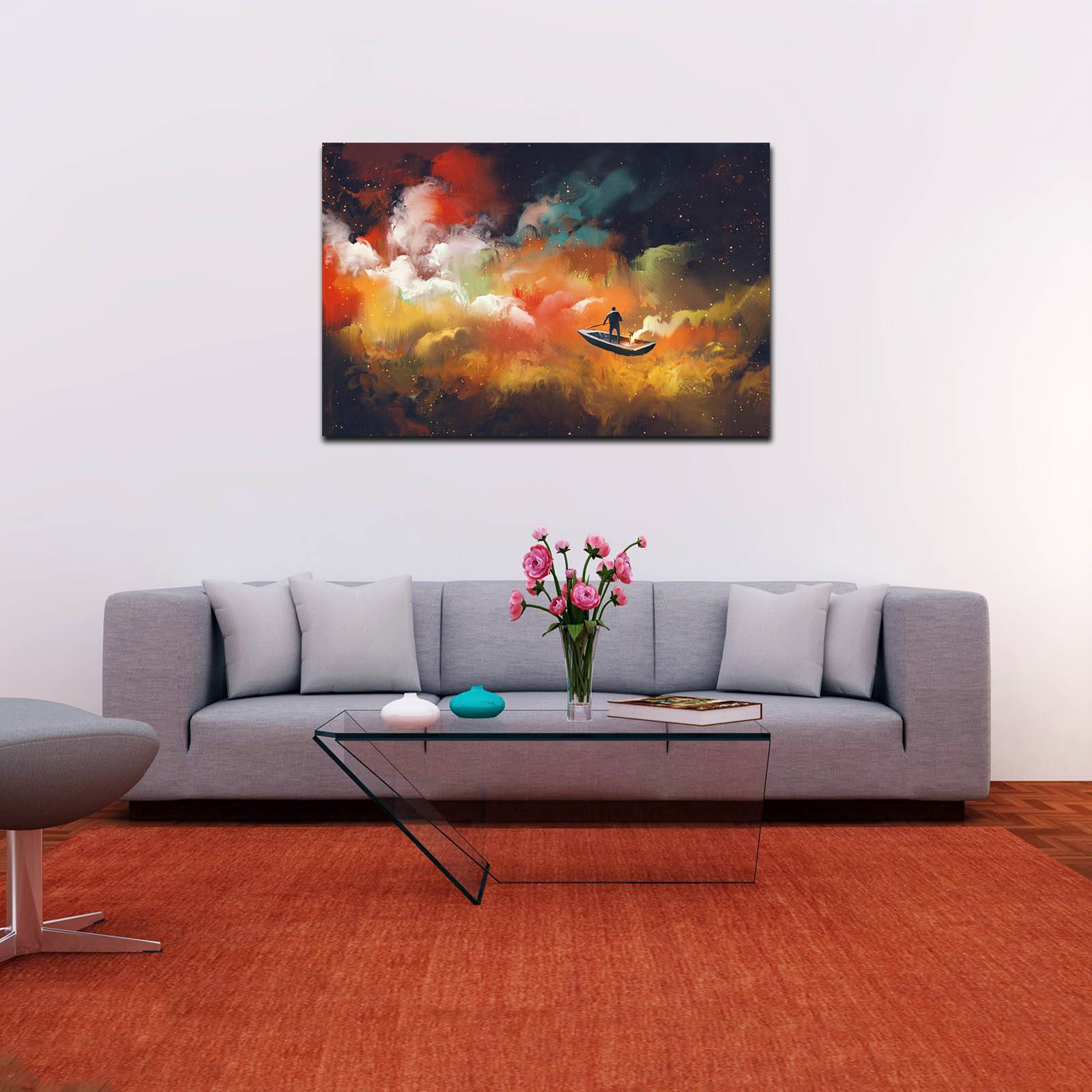 Cuadro Decorativo Canvas  de Arte un Sueño Abstracto de 60 x 40 cm