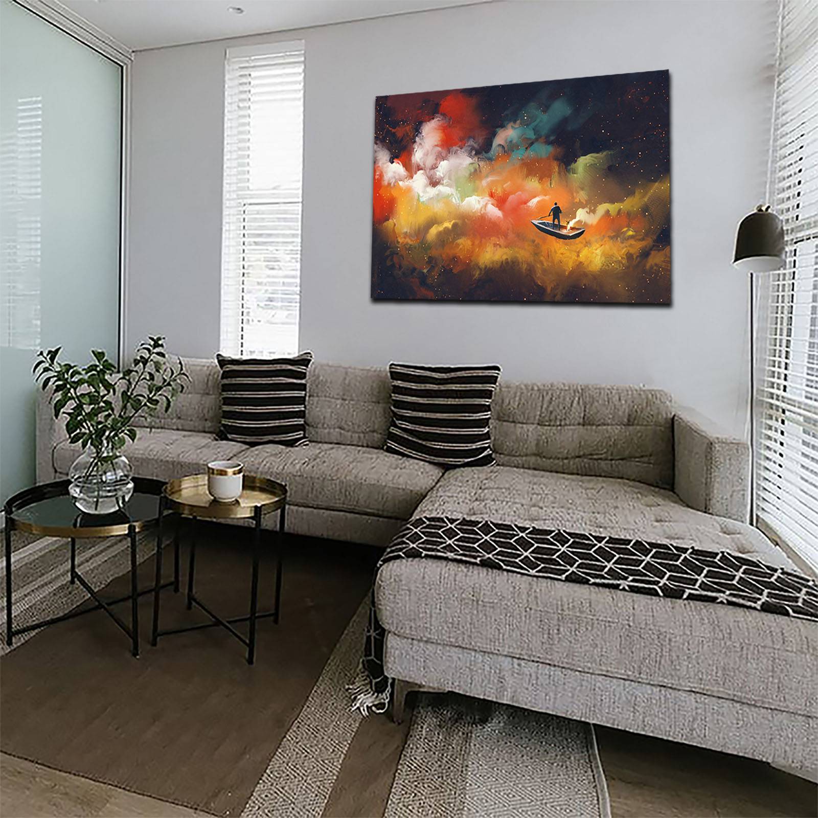 Cuadro Decorativo Canvas  de Arte un Sueño Abstracto de 60 x 40 cm