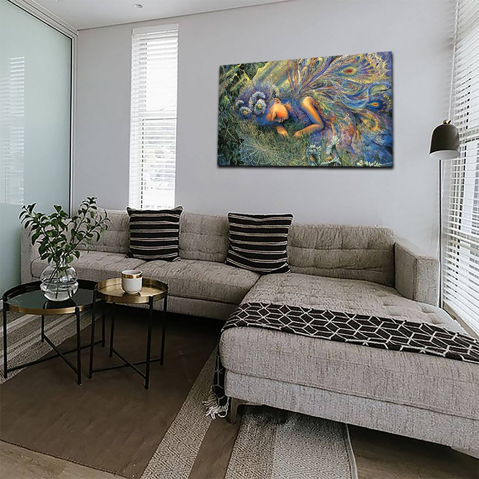 Cuadro Decorativo Canvas Paisaje de Ada en el jardin estilo Josephine Wall de 120 X 80 cm