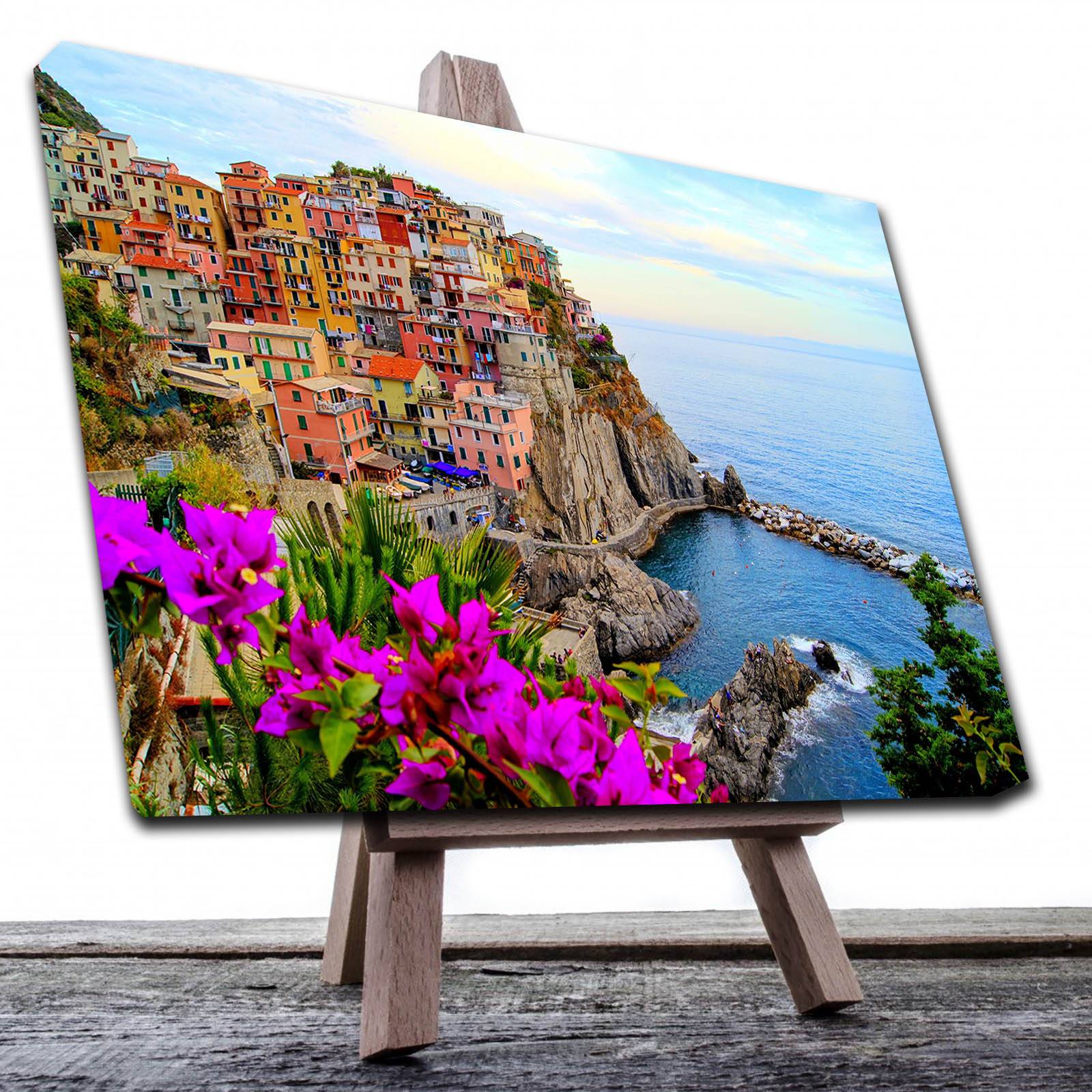 Cuadro Decorativo Canvas Paisaje del Parque Nacional de Italia Cinque Terre de 90 X 60 cm