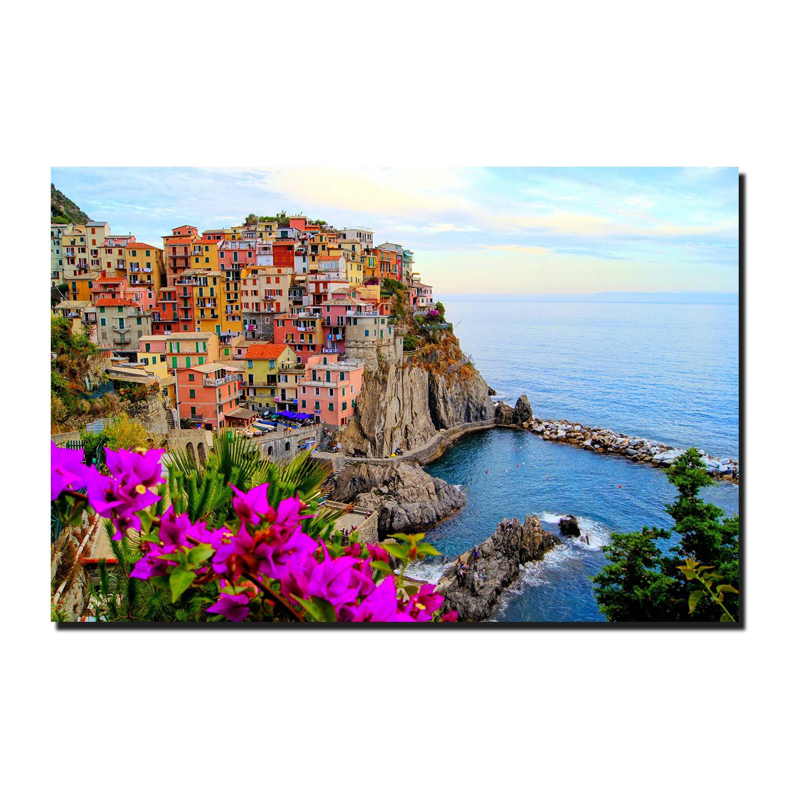 Cuadro Decorativo Canvas Paisaje del Parque Nacional de Italia Cinque Terre de 90 X 60 cm