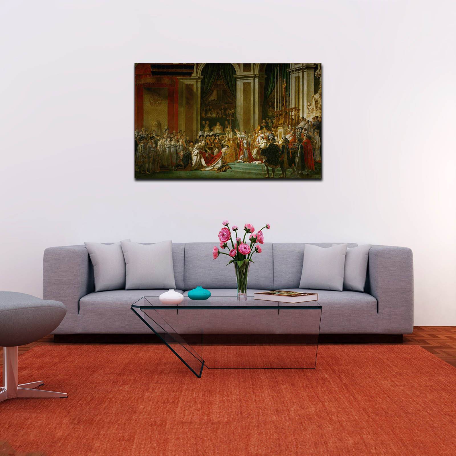 Cuadro Decorativo Canvas La consagración de Napoleón de Jacques-Louis David de 120 X 60 cm